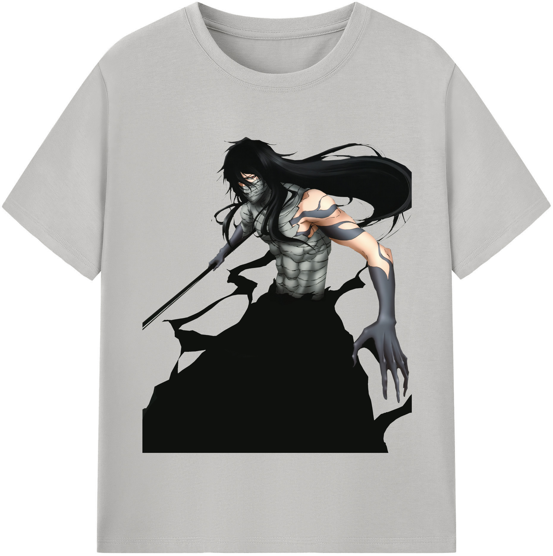 （画像用） ブリーチ 黒崎一護（くろさき いちご）BLEACH Kurosaki Ichigo レディースカジュアルプリントTシャツ（綿100％）