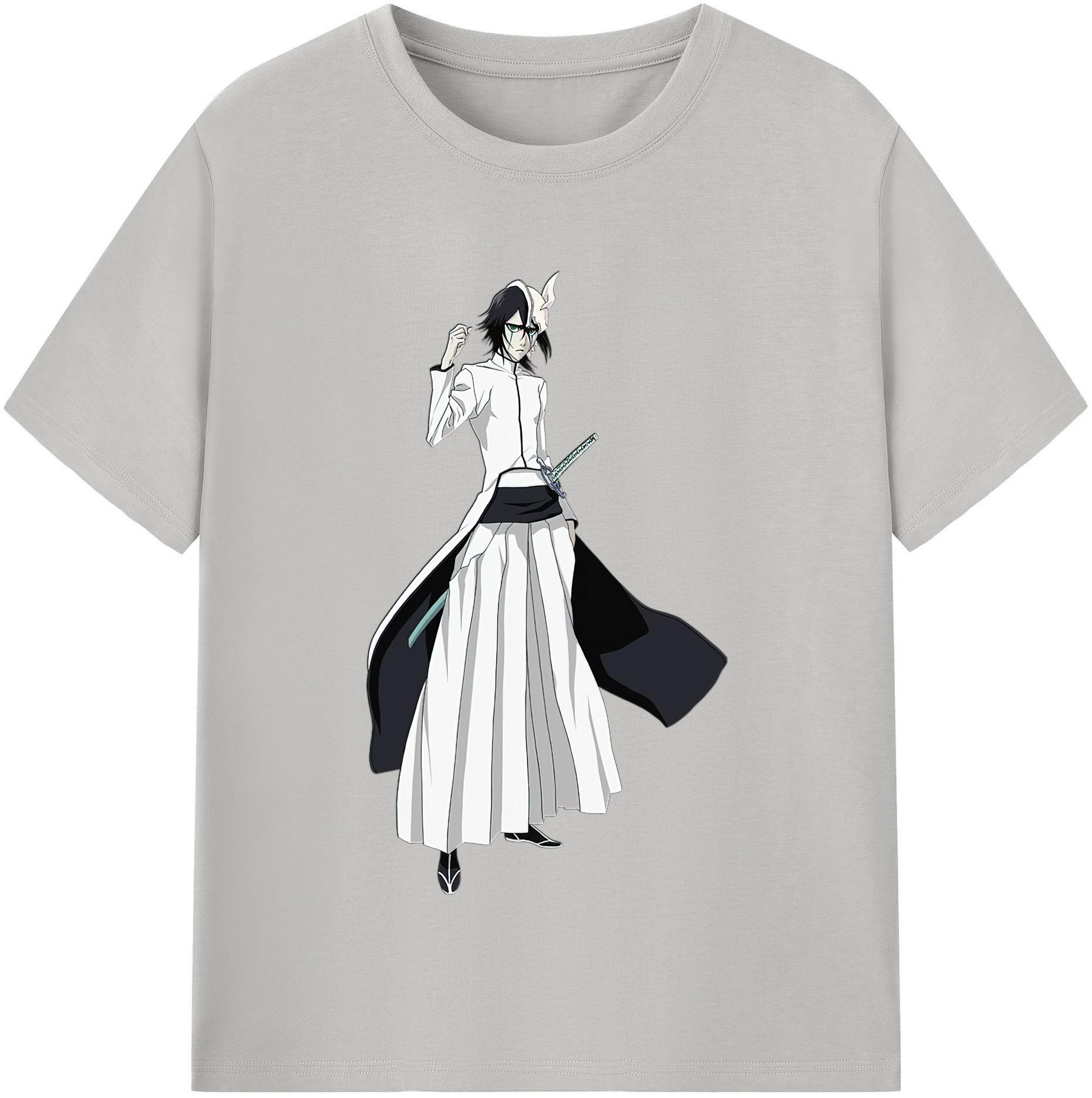（画像用） ブリーチ ウルキオラ·シファー BLEACH Ulquiorra cifer レディースカジュアルプリントTシャツ（綿100％）
