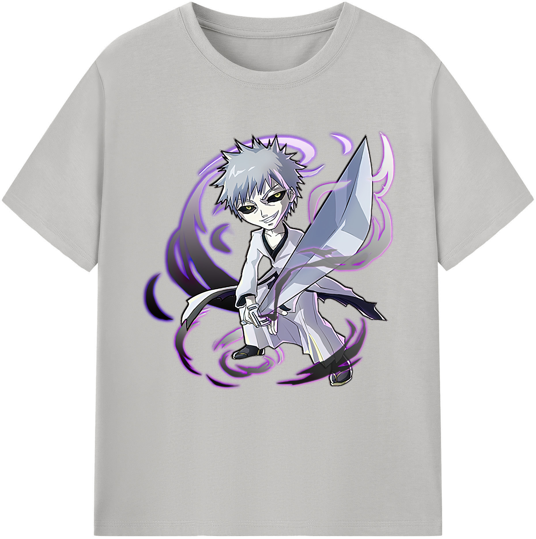 （画像用） ブリーチ 黒崎一護（くろさき いちご）BLEACH Kurosaki Ichigo レディースカジュアルプリントTシャツ（綿100％）