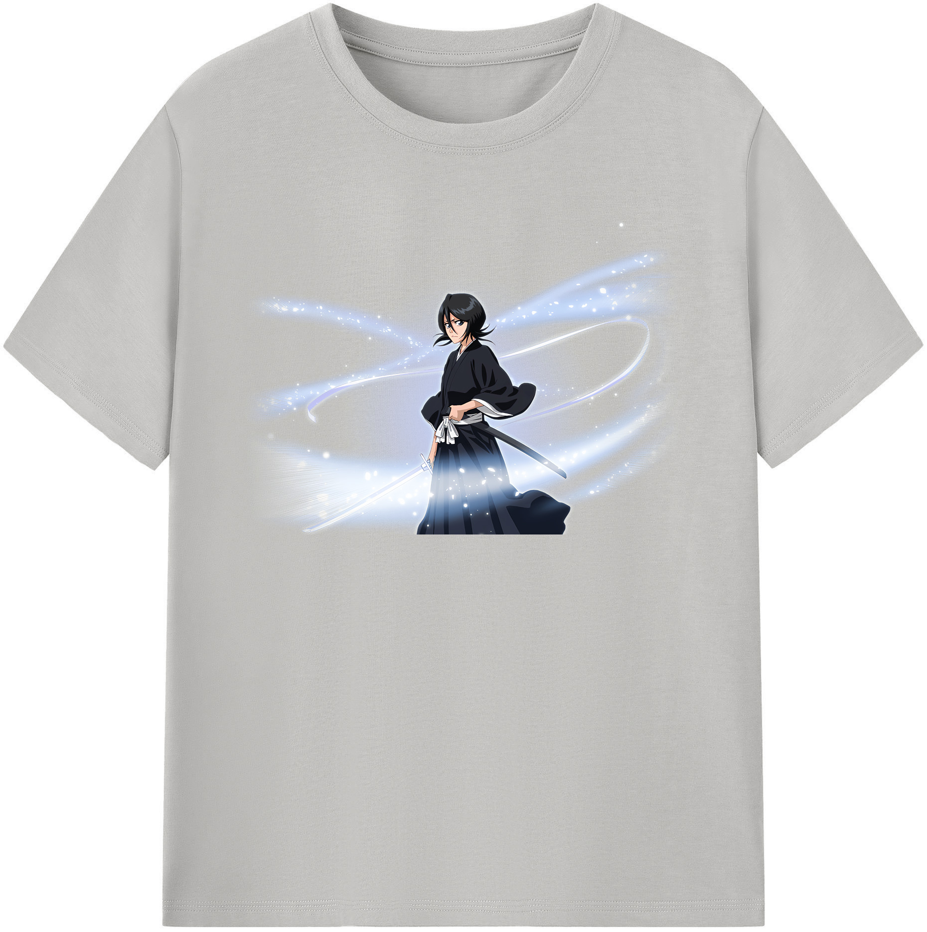 （画像用） ブリーチ 朽木ルキア BLEACH Kuchiki Rukia レディースカジュアルプリントTシャツ（綿100％）