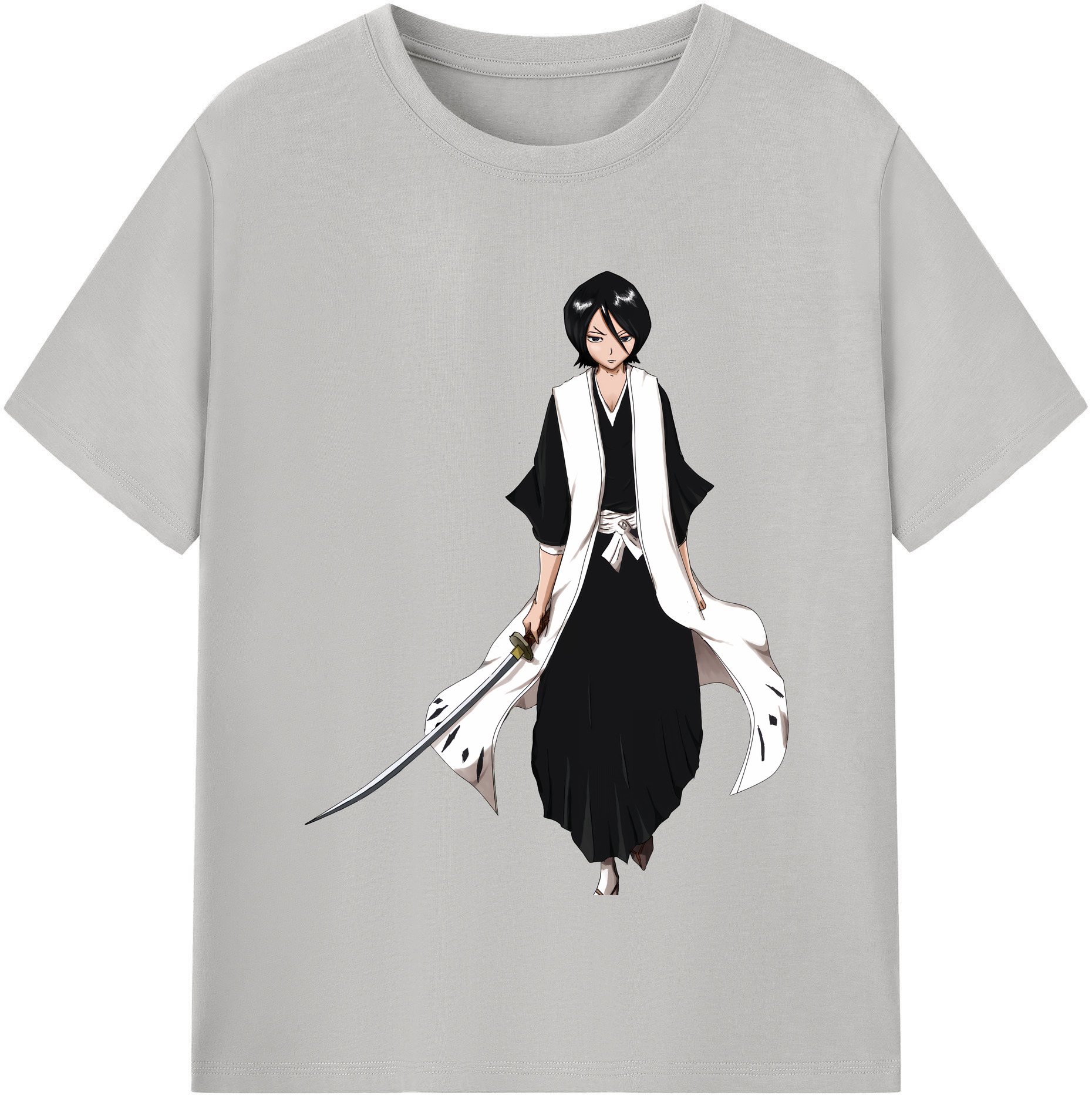 （画像用） ブリーチ 朽木ルキア BLEACH Kuchiki Rukia レディースカジュアルプリントTシャツ（綿100％）