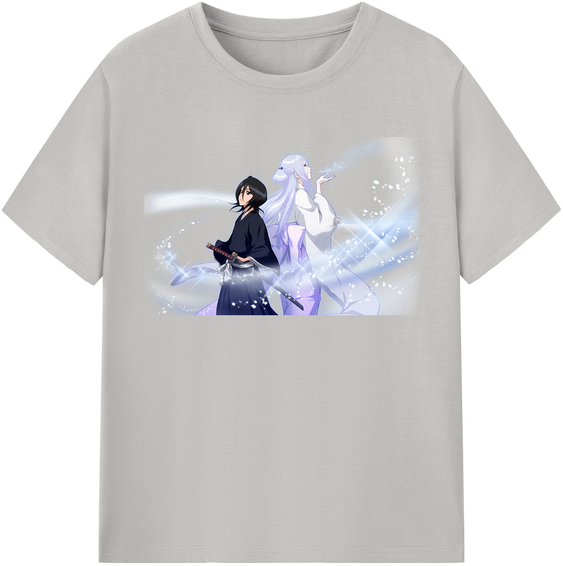 （画像用） ブリーチ 朽木ルキア BLEACH Kuchiki Rukia レディースカジュアルプリントTシャツ（綿100％）