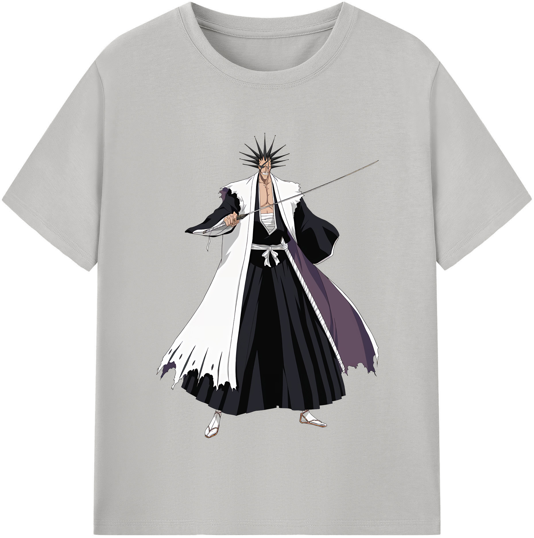 （画像用） ブリーチ ざらき けんぱち BLEACH Zaraki Kenpachi レディースカジュアルプリントTシャツ（綿100％）