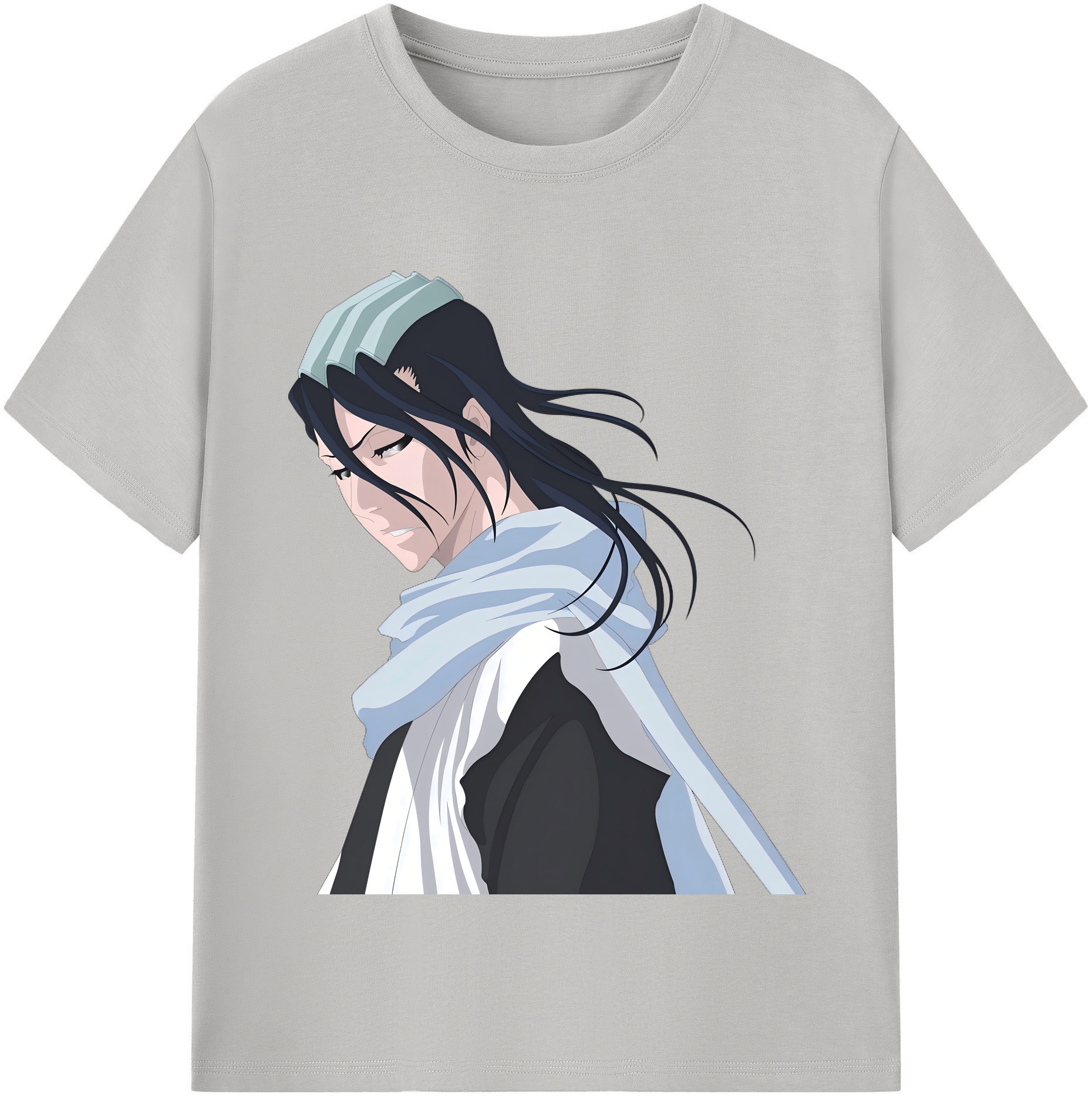 （画像用） ブリーチ くちき びゃくや BLEACH Kuchiki Byakuya レディースカジュアルプリントTシャツ（綿100％）