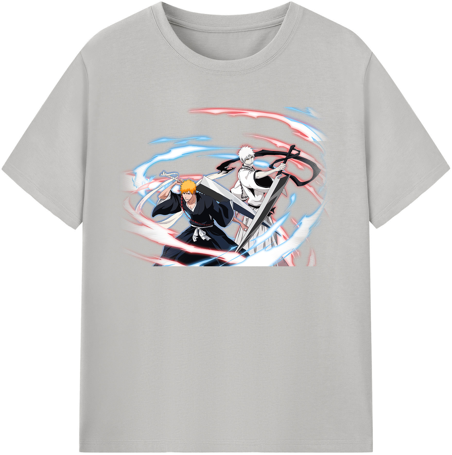 （画像用） ブリーチ 黒崎一護（くろさき いちご）BLEACH Kurosaki Ichigo レディースカジュアルプリントTシャツ（綿100％）