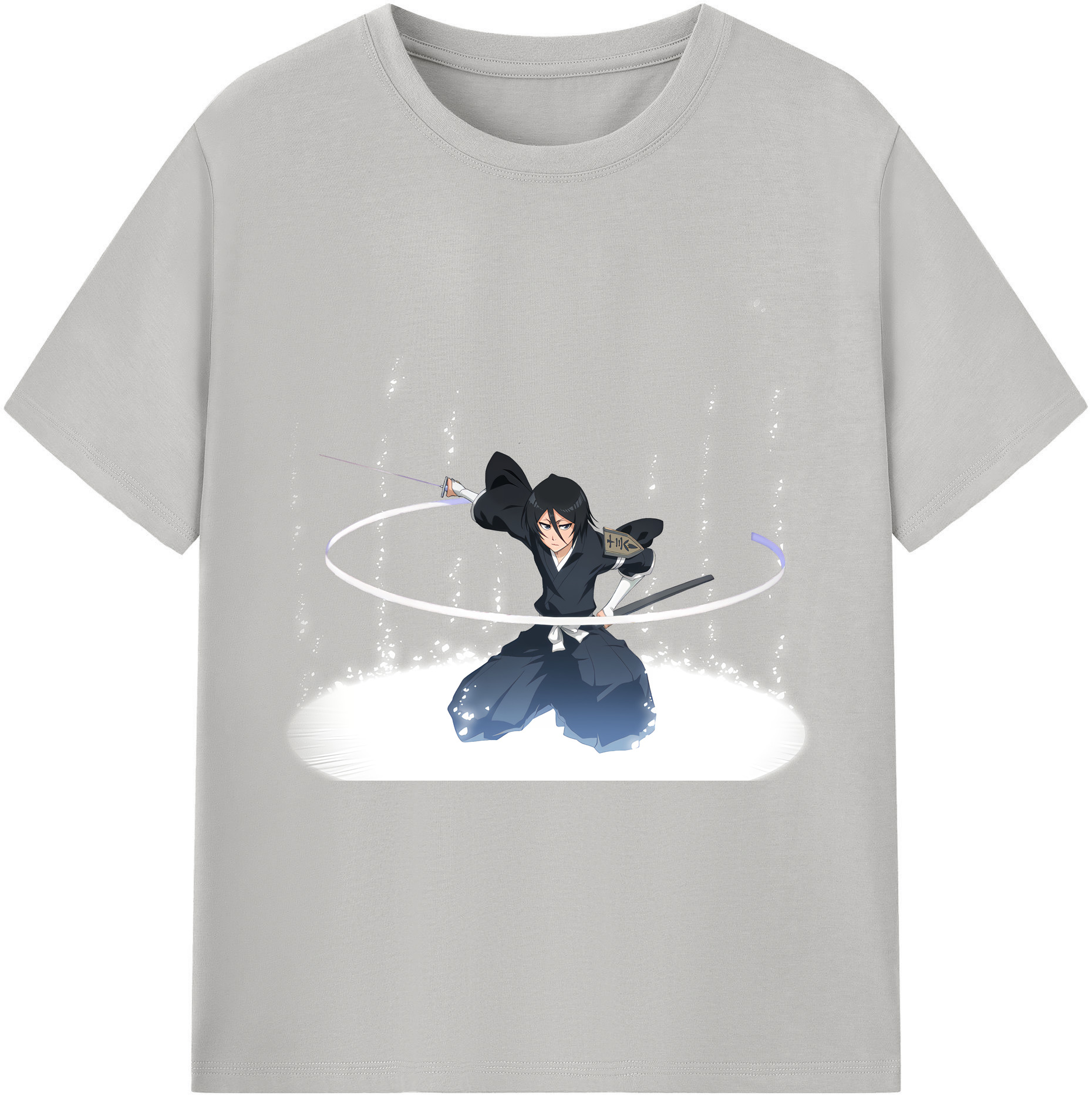 （画像用） ブリーチ 朽木ルキア BLEACH Kuchiki Rukia レディースカジュアルプリントTシャツ（綿100％）