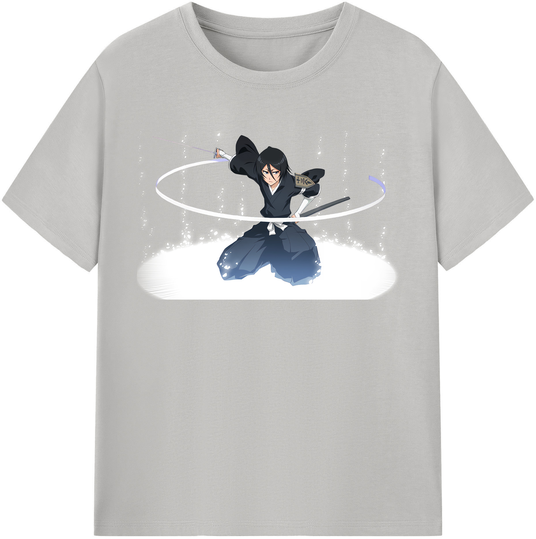 （画像用） ブリーチ 朽木ルキア BLEACH Kuchiki Rukia レディースカジュアルプリントTシャツ（綿100％）