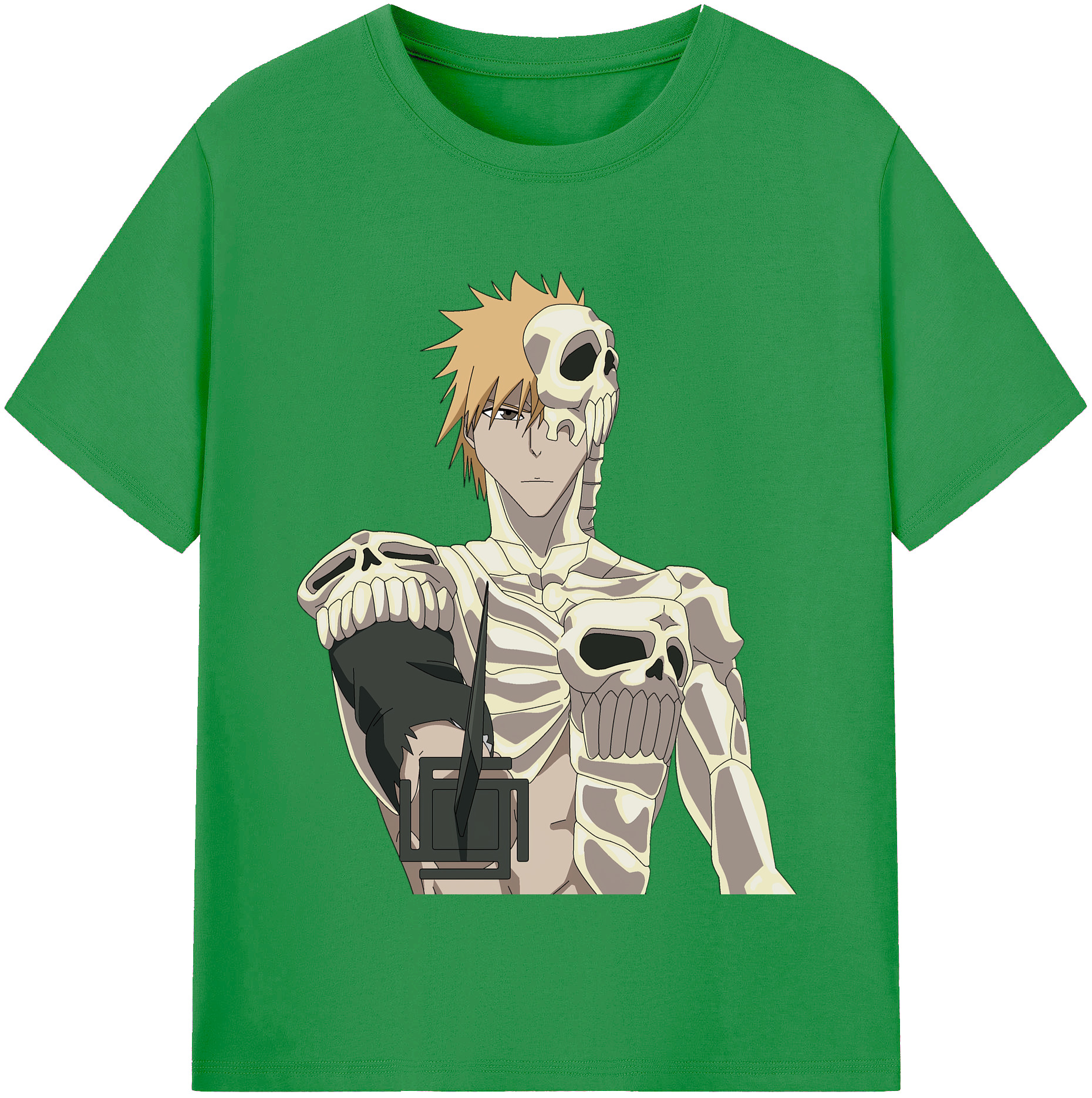 （画像用） ブリーチ 黒崎一護（くろさき いちご）BLEACH Kurosaki Ichigo レディースカジュアルプリントTシャツ（綿100％）