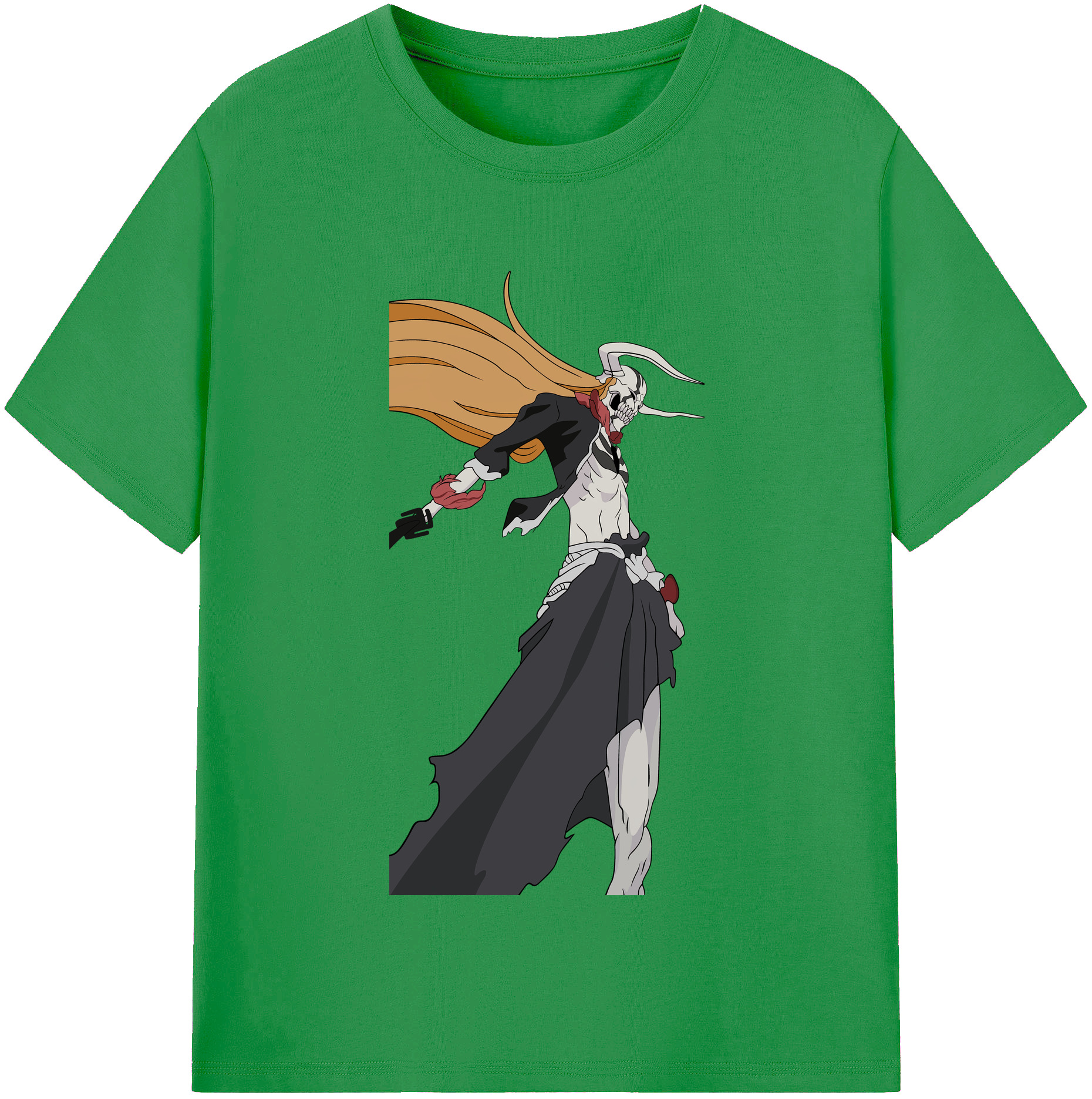 （画像用） ブリーチ 黒崎一護（くろさき いちご）BLEACH Kurosaki Ichigo レディースカジュアルプリントTシャツ（綿100％）