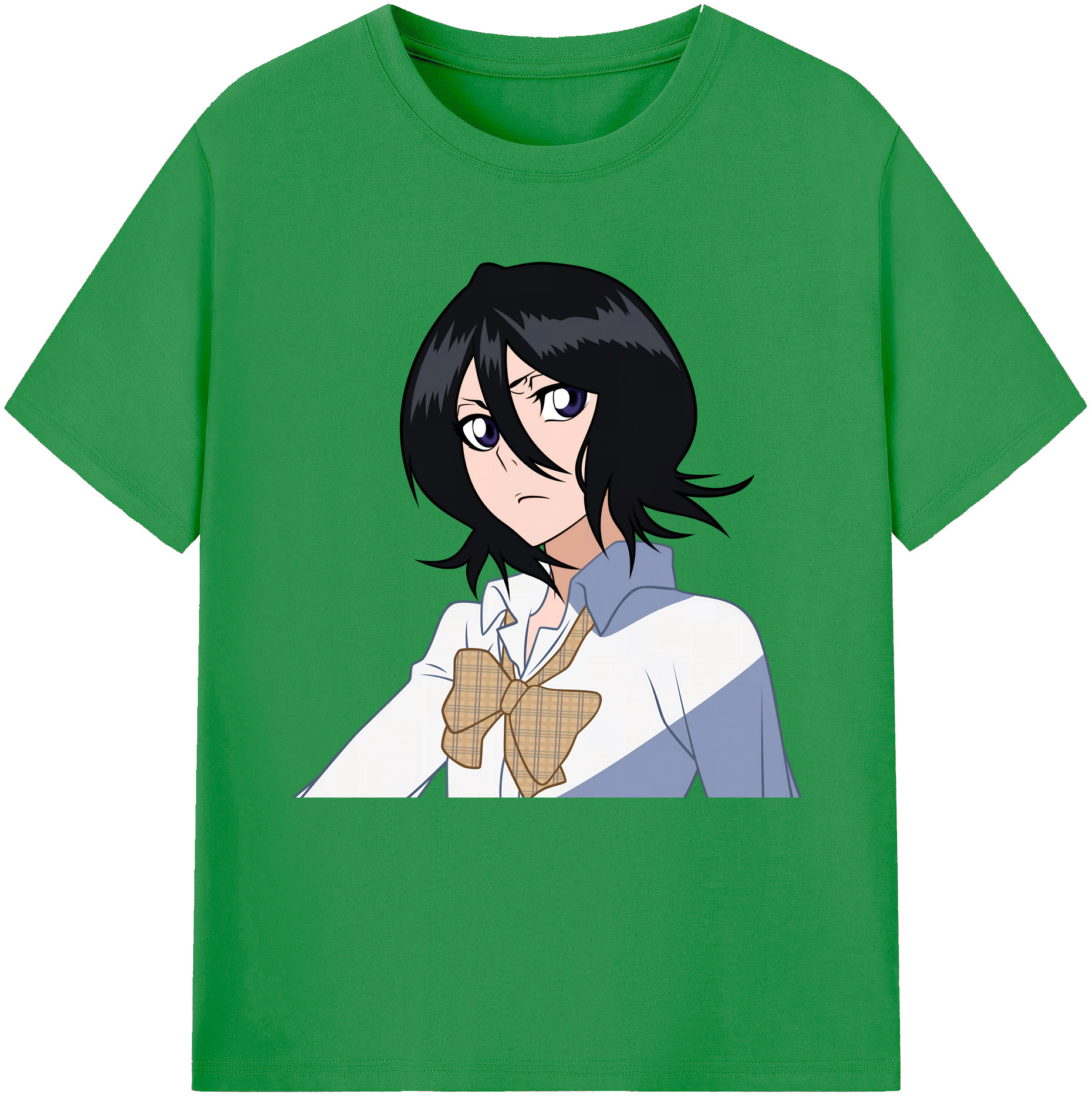 （画像用） ブリーチ 朽木ルキア BLEACH Kuchiki Rukia レディースカジュアルプリントTシャツ（綿100％）