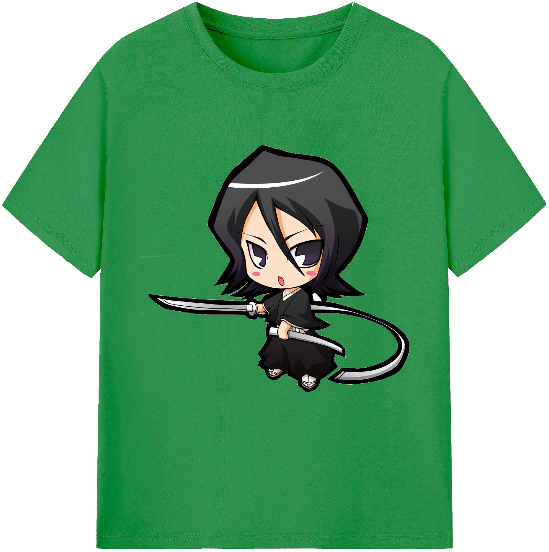 （画像用） ブリーチ 朽木ルキア BLEACH Kuchiki Rukia レディースカジュアルプリントTシャツ（綿100％）