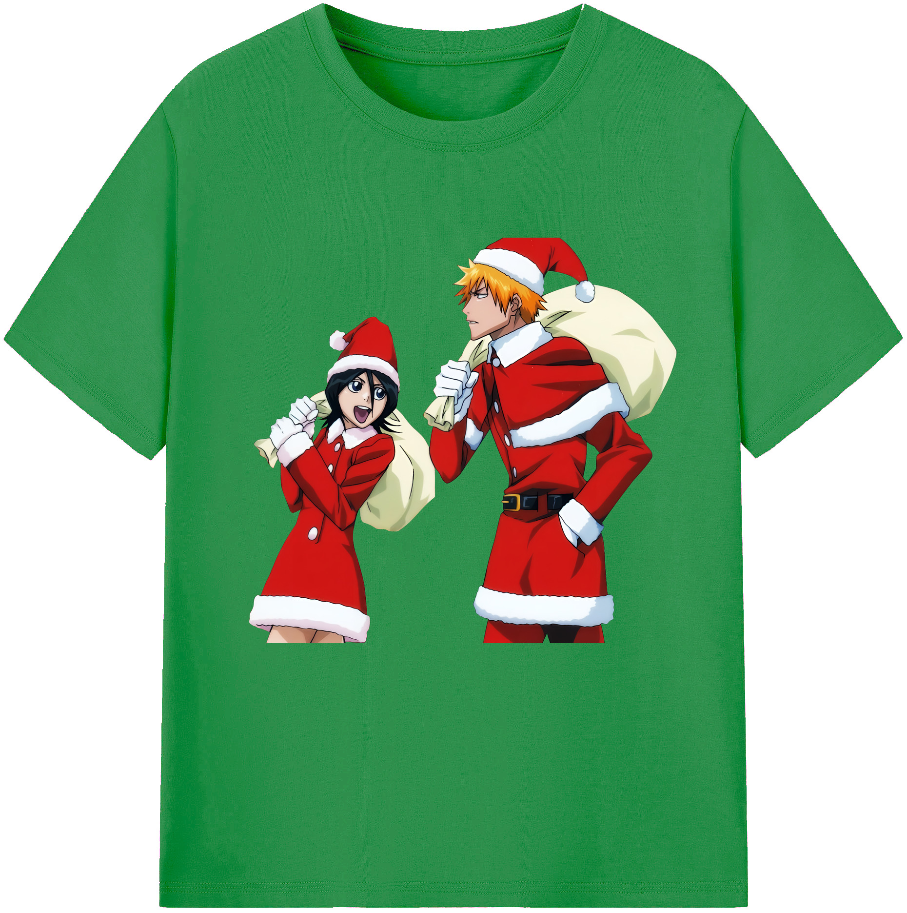 （画像用） ブリーチ 朽木ルキア BLEACH Kuchiki Rukia レディースカジュアルプリントTシャツ（綿100％）