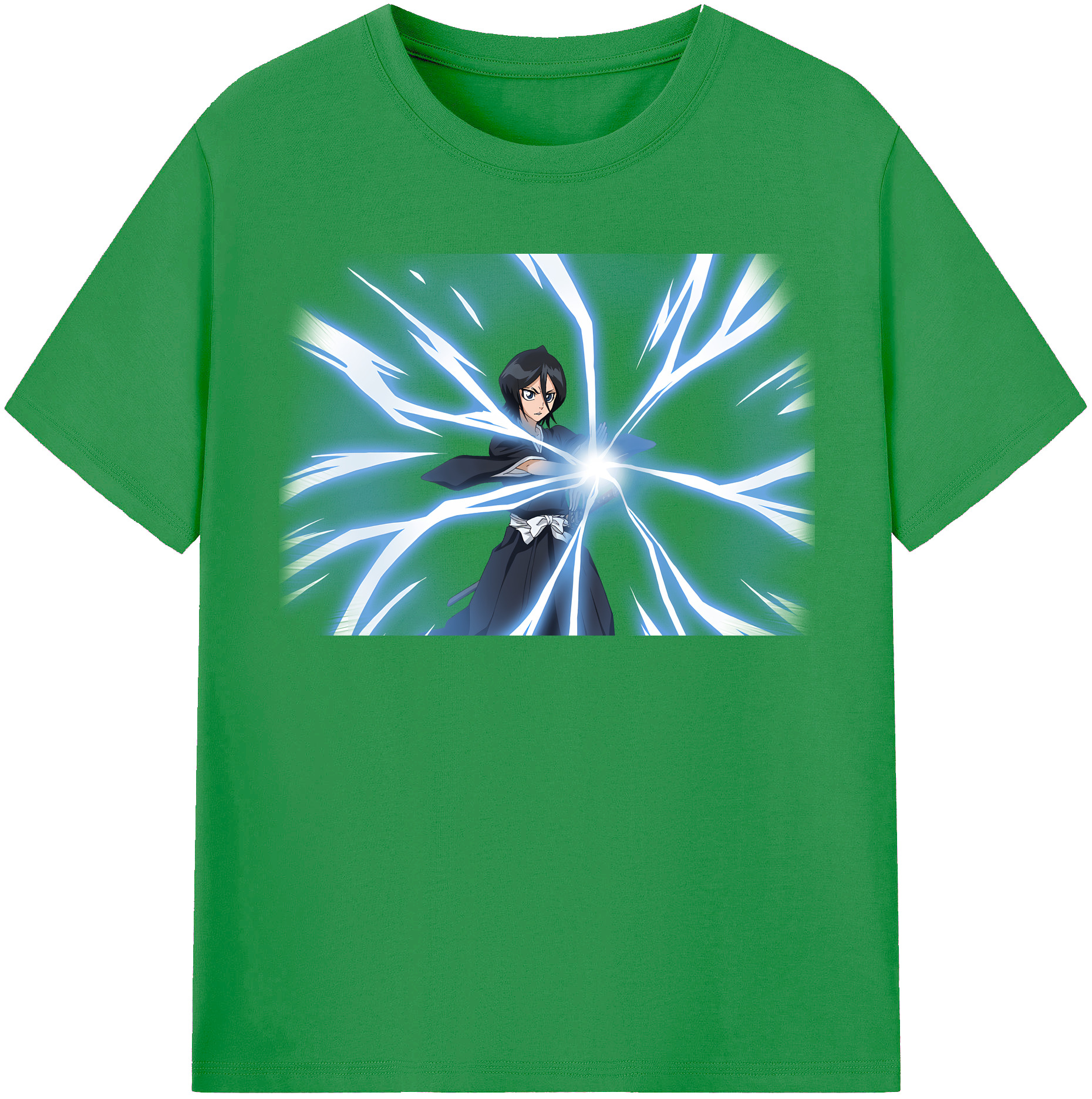 （画像用） ブリーチ 朽木ルキア BLEACH Kuchiki Rukia レディースカジュアルプリントTシャツ（綿100％）