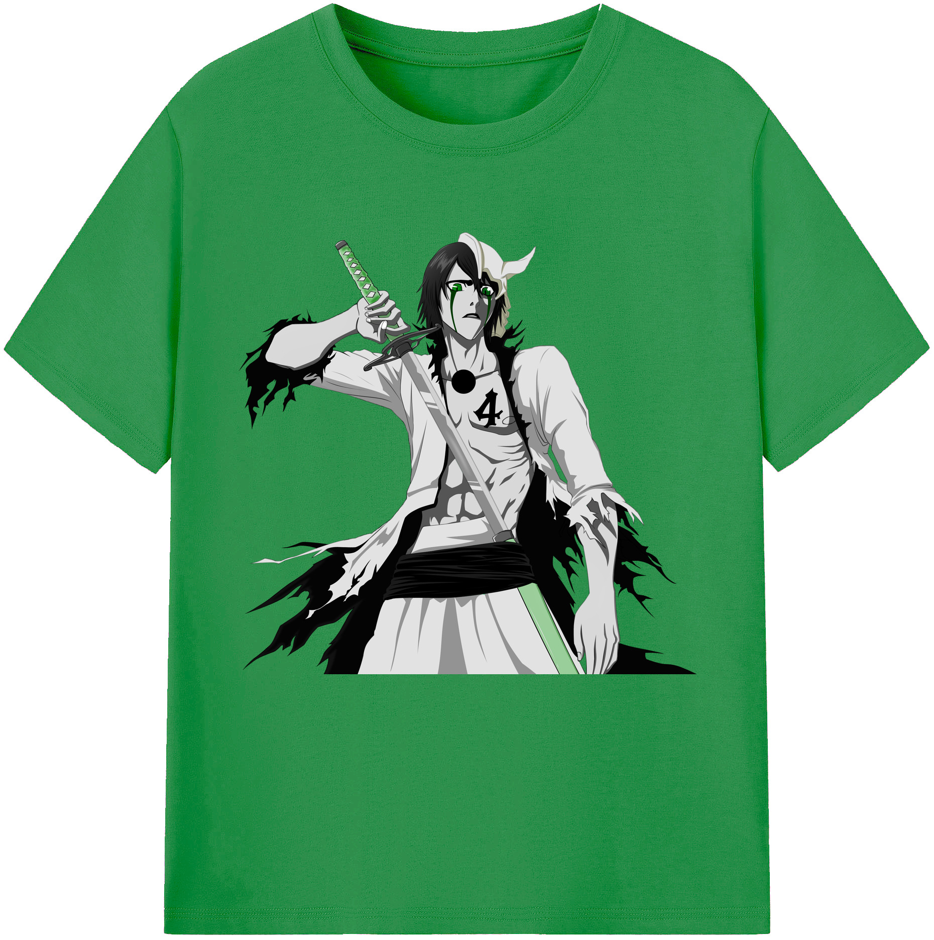（画像用） ブリーチ ウルキオラ·シファー BLEACH Ulquiorra cifer レディースカジュアルプリントTシャツ（綿100％）