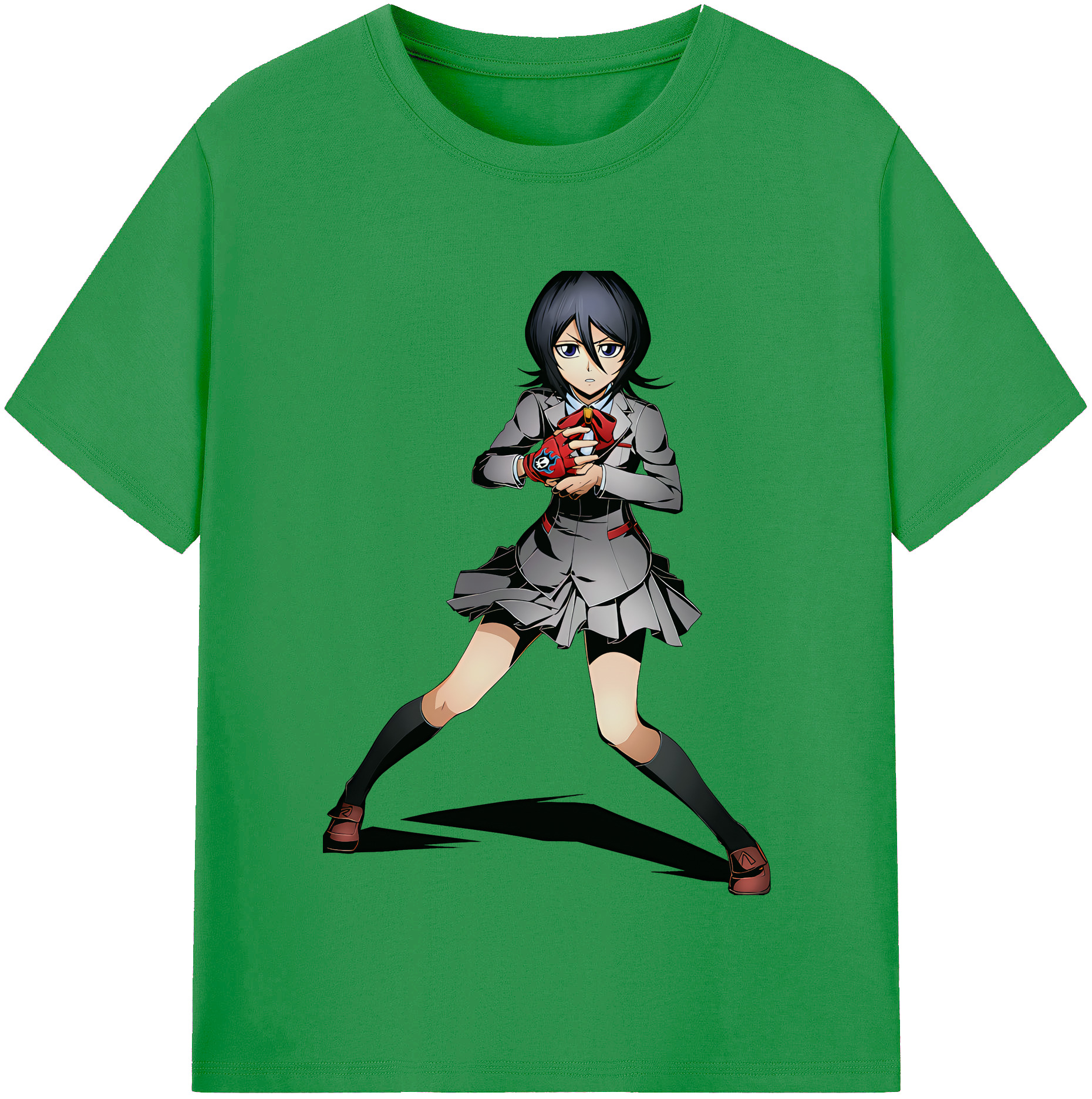 （画像用） ブリーチ 朽木ルキア BLEACH Kuchiki Rukia レディースカジュアルプリントTシャツ（綿100％）