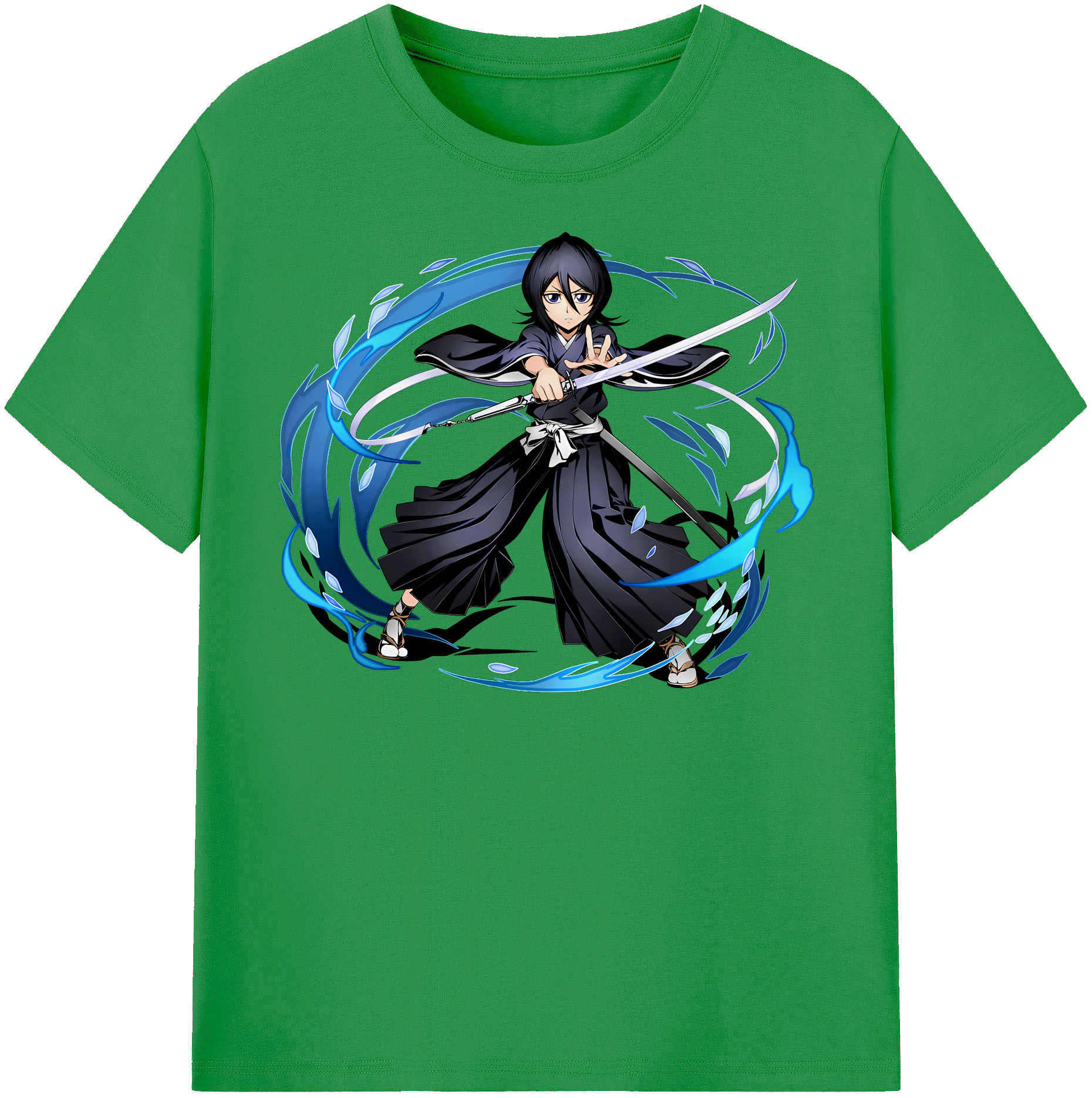 （画像用） ブリーチ 朽木ルキア BLEACH Kuchiki Rukia レディースカジュアルプリントTシャツ（綿100％）