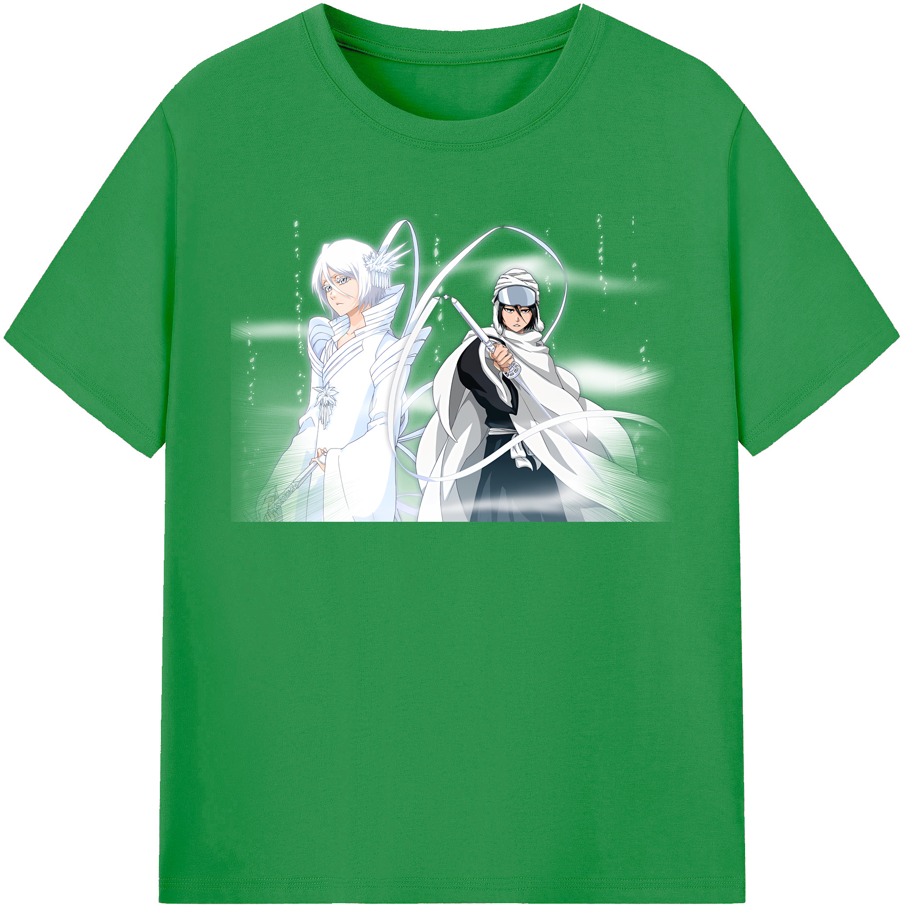 （画像用） ブリーチ 朽木ルキア BLEACH Kuchiki Rukia レディースカジュアルプリントTシャツ（綿100％）