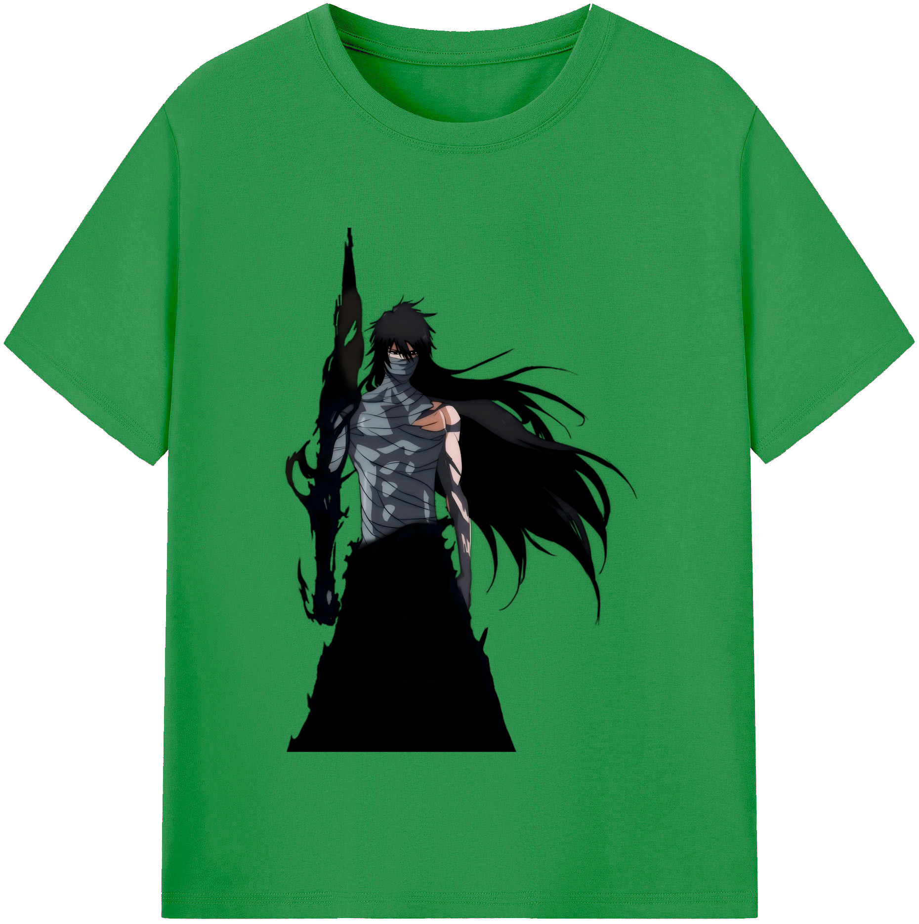 （画像用） ブリーチ 黒崎一護（くろさき いちご）BLEACH Kurosaki Ichigo レディースカジュアルプリントTシャツ（綿100％）
