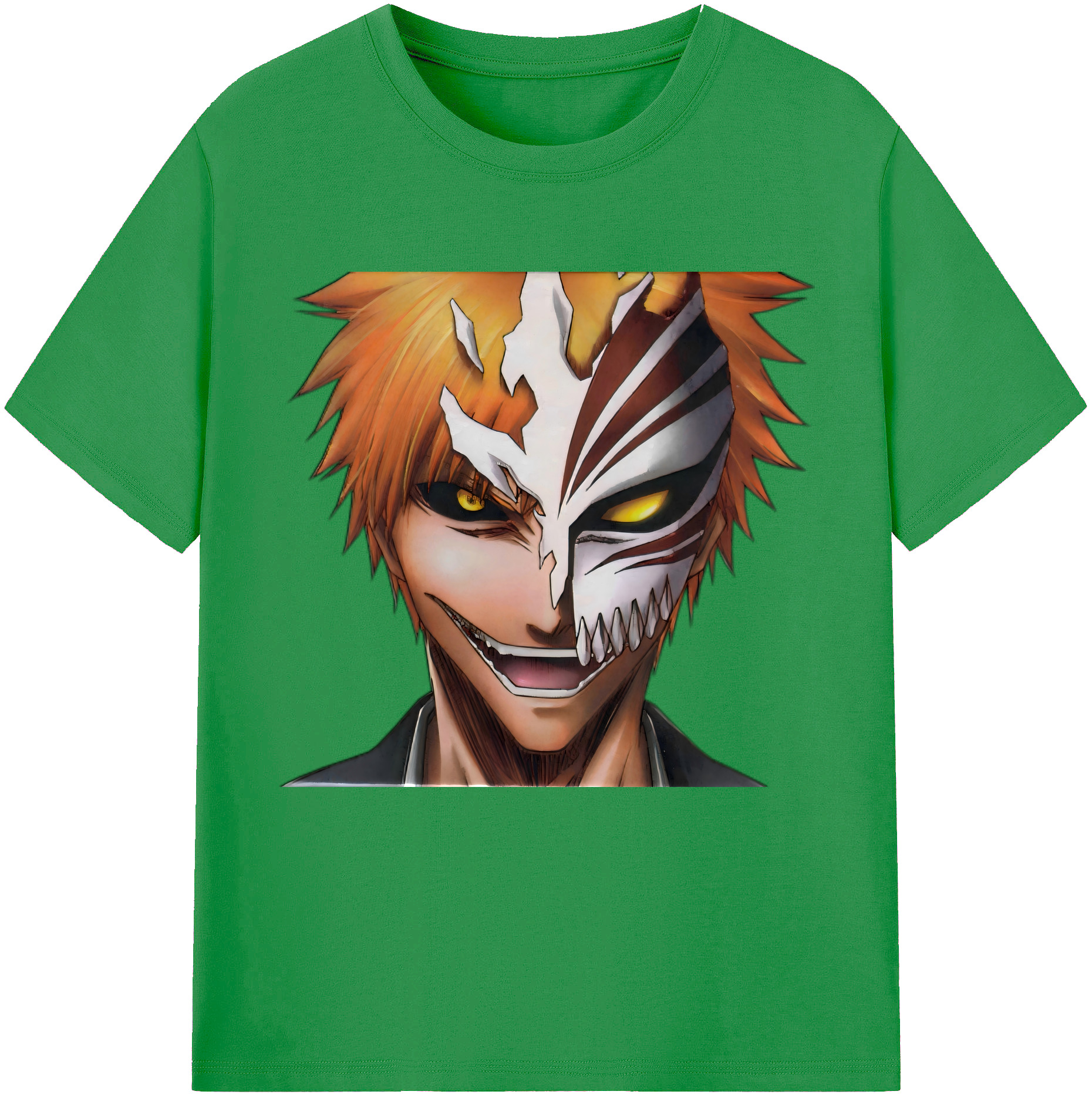（画像用） ブリーチ 黒崎一護（くろさき いちご）BLEACH Kurosaki Ichigo レディースカジュアルプリントTシャツ（綿100％）