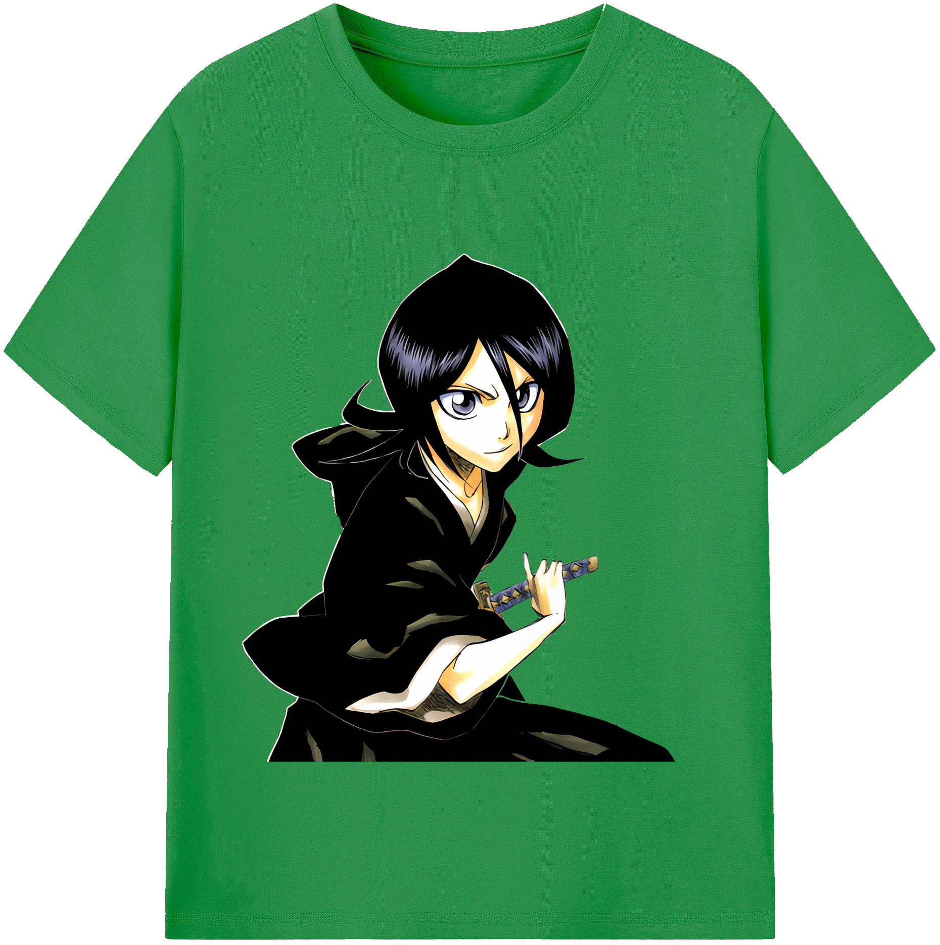 （画像用） ブリーチ 朽木ルキア BLEACH Kuchiki Rukia レディースカジュアルプリントTシャツ（綿100％）