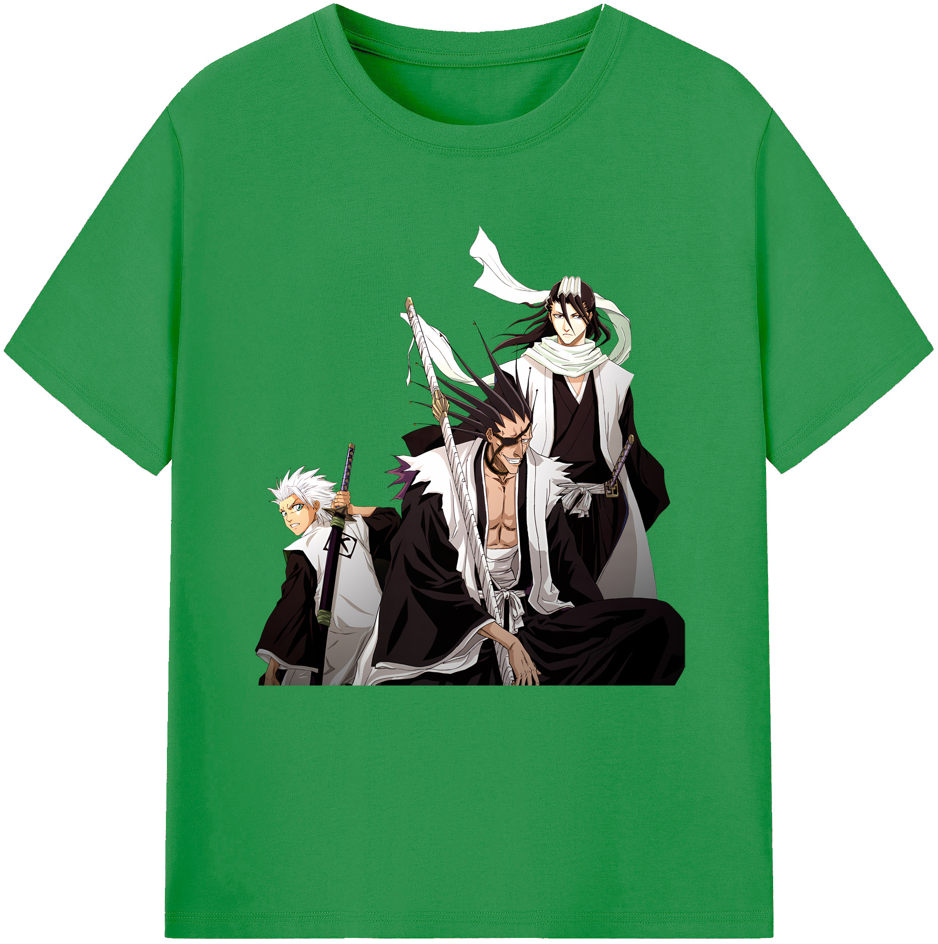 （画像用） ブリーチ ざらき けんぱち BLEACH Zaraki Kenpachi レディースカジュアルプリントTシャツ（綿100％）