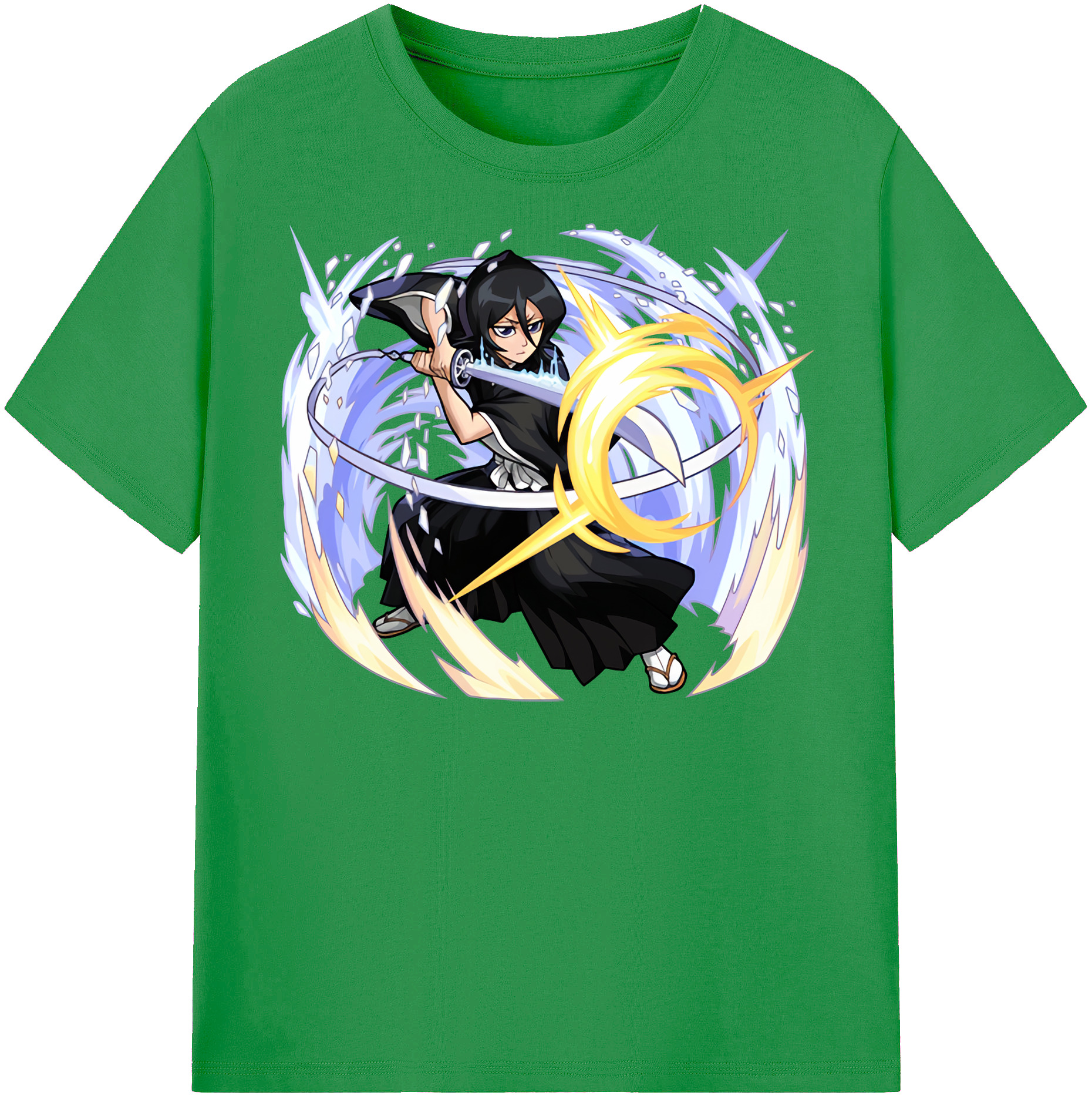 （画像用） ブリーチ 朽木ルキア BLEACH Kuchiki Rukia レディースカジュアルプリントTシャツ（綿100％）