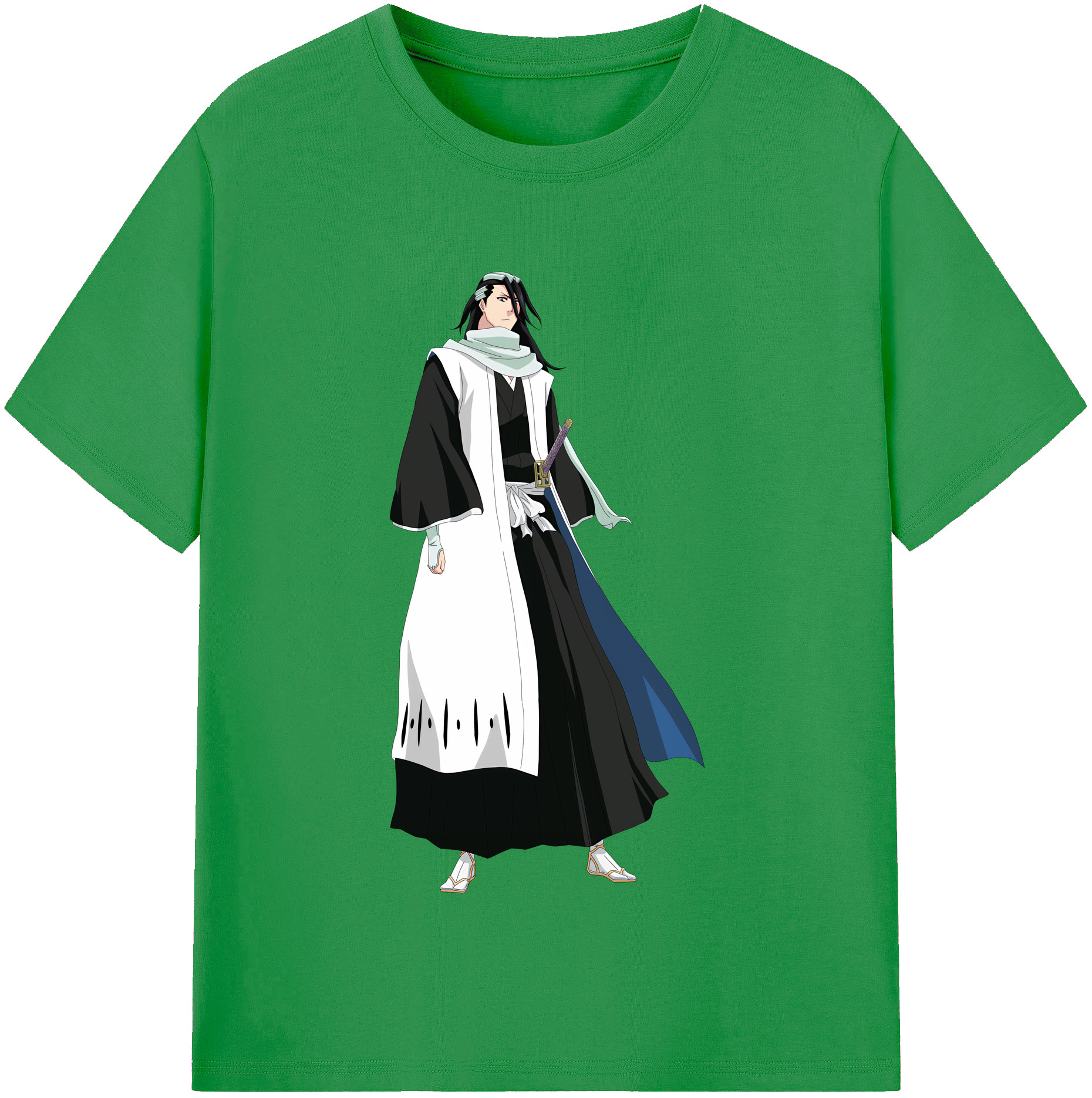 （画像用） ブリーチ くちき びゃくや BLEACH Kuchiki Byakuya レディースカジュアルプリントTシャツ（綿100％）