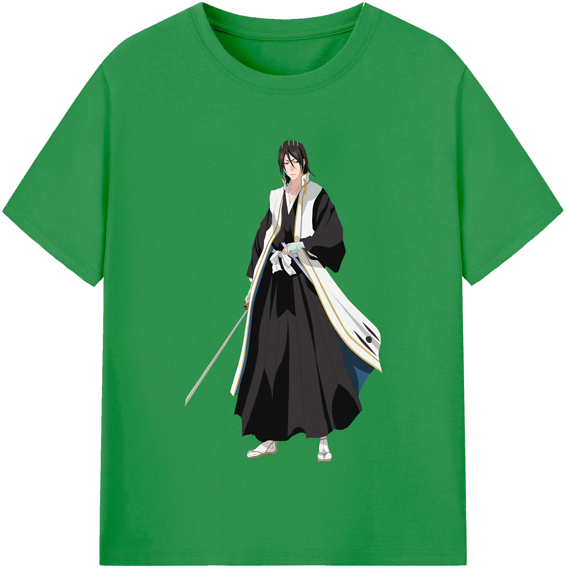 （画像用） ブリーチ くちき びゃくや BLEACH Kuchiki Byakuya レディースカジュアルプリントTシャツ（綿100％）