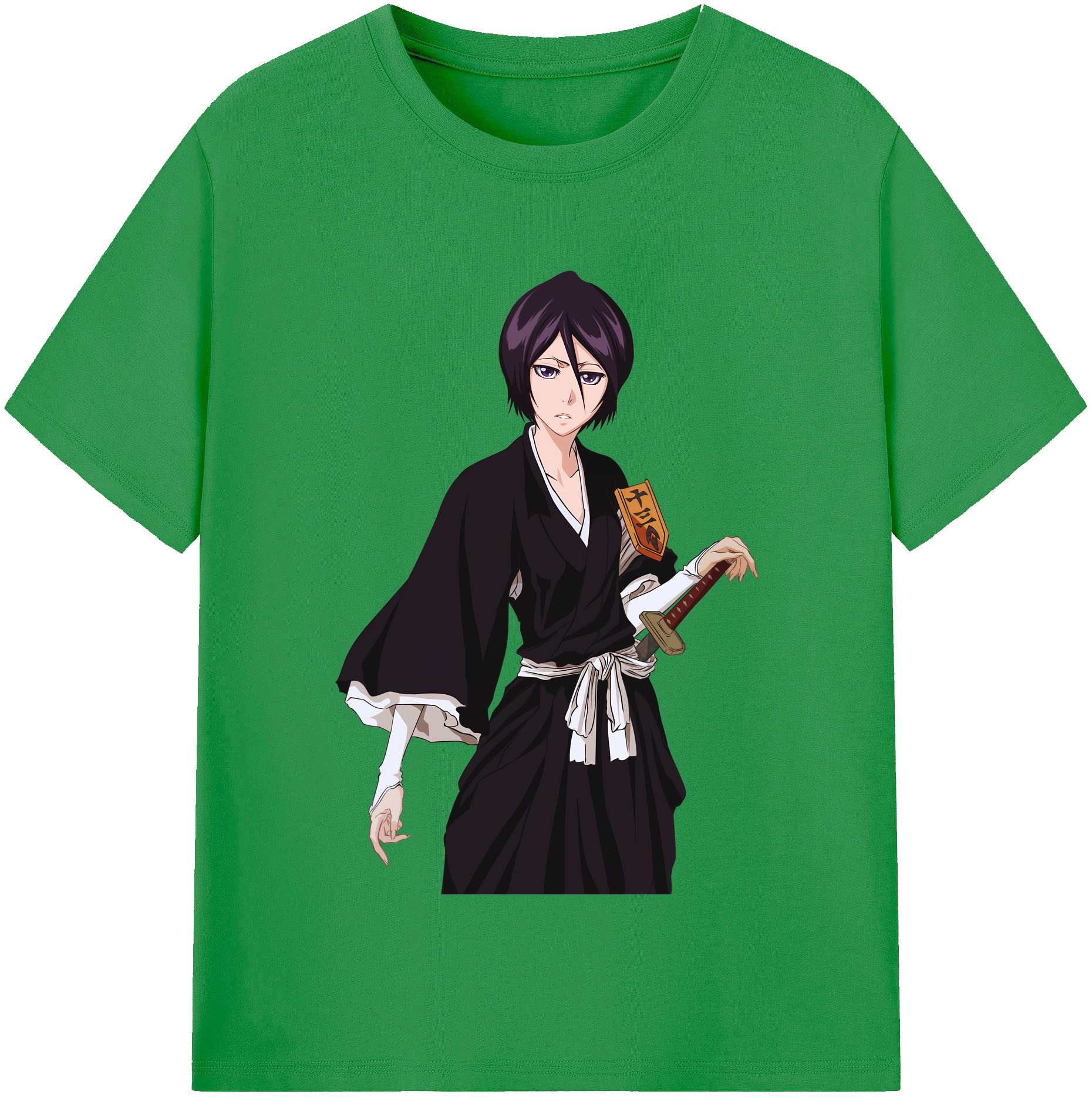 （画像用） ブリーチ 朽木ルキア BLEACH Kuchiki Rukia レディースカジュアルプリントTシャツ（綿100％）