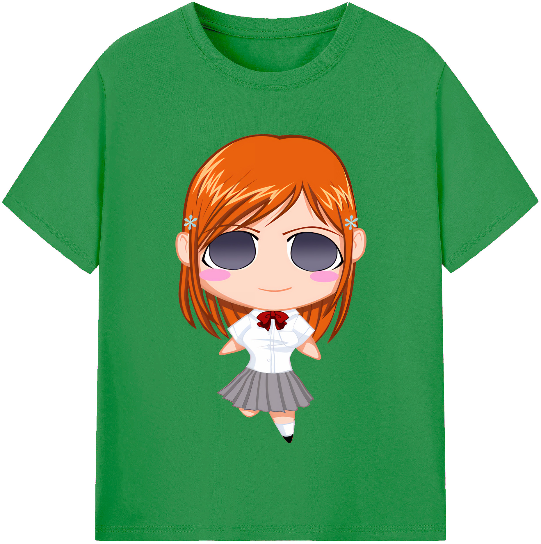 （画像用） ブリーチ 井上織姫（いのうえおりひめ） BLEACH Inoue Orihime レディースカジュアルプリントTシャツ（綿100％）