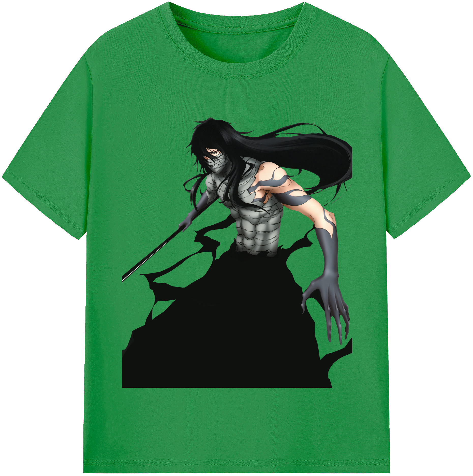 （画像用） ブリーチ 黒崎一護（くろさき いちご）BLEACH Kurosaki Ichigo レディースカジュアルプリントTシャツ（綿100％）