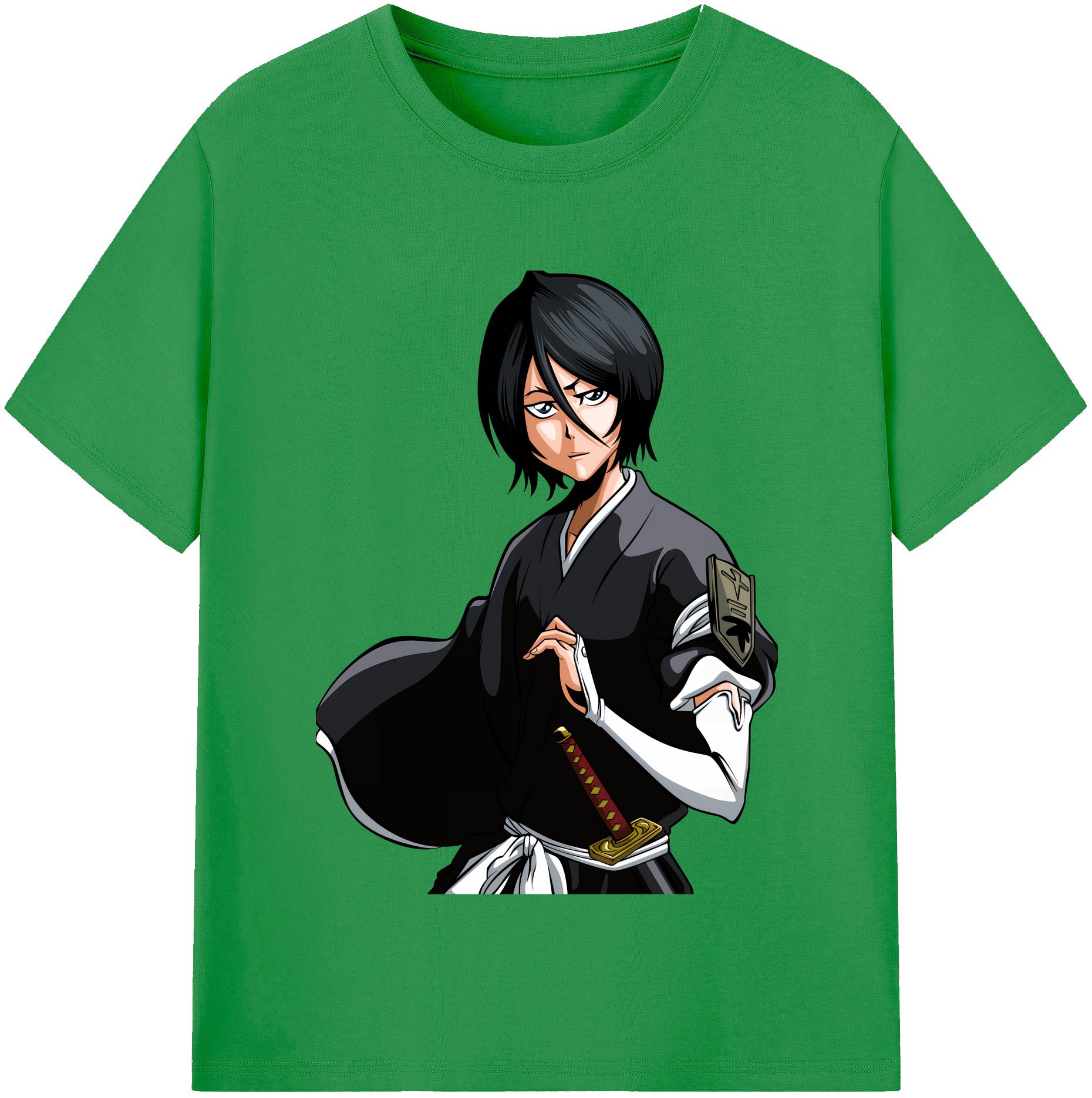 （画像用） ブリーチ 朽木ルキア BLEACH Kuchiki Rukia レディースカジュアルプリントTシャツ（綿100％）