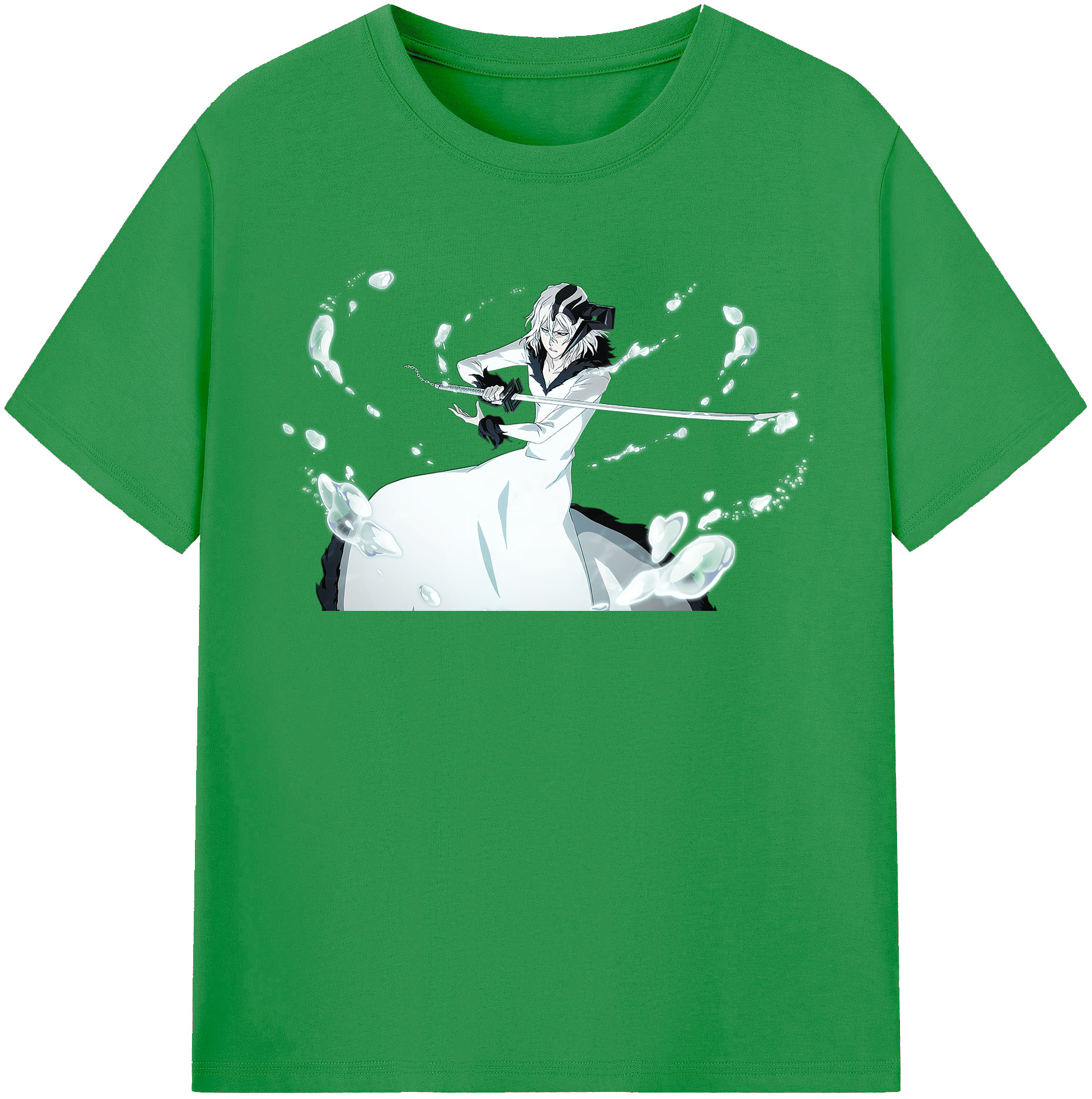 （画像用） ブリーチ 黒崎一護（くろさき いちご）BLEACH Kurosaki Ichigo レディースカジュアルプリントTシャツ（綿100％）