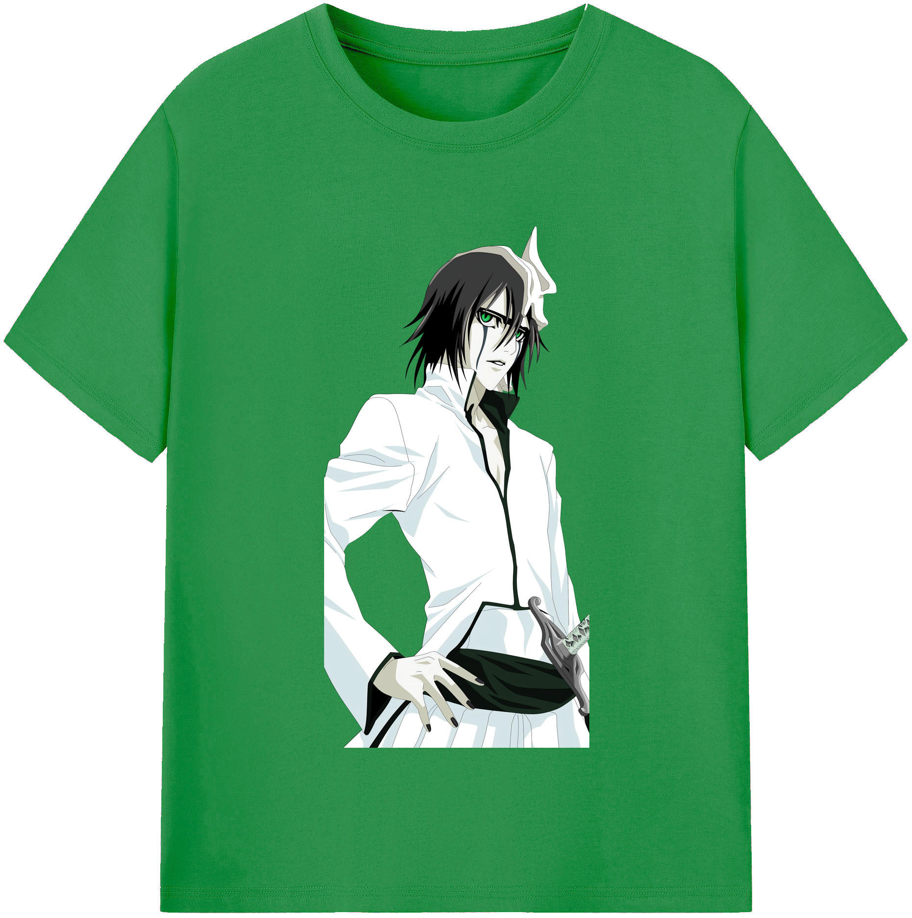 （画像用） ブリーチ ウルキオラ·シファー BLEACH Ulquiorra cifer レディースカジュアルプリントTシャツ（綿100％）
