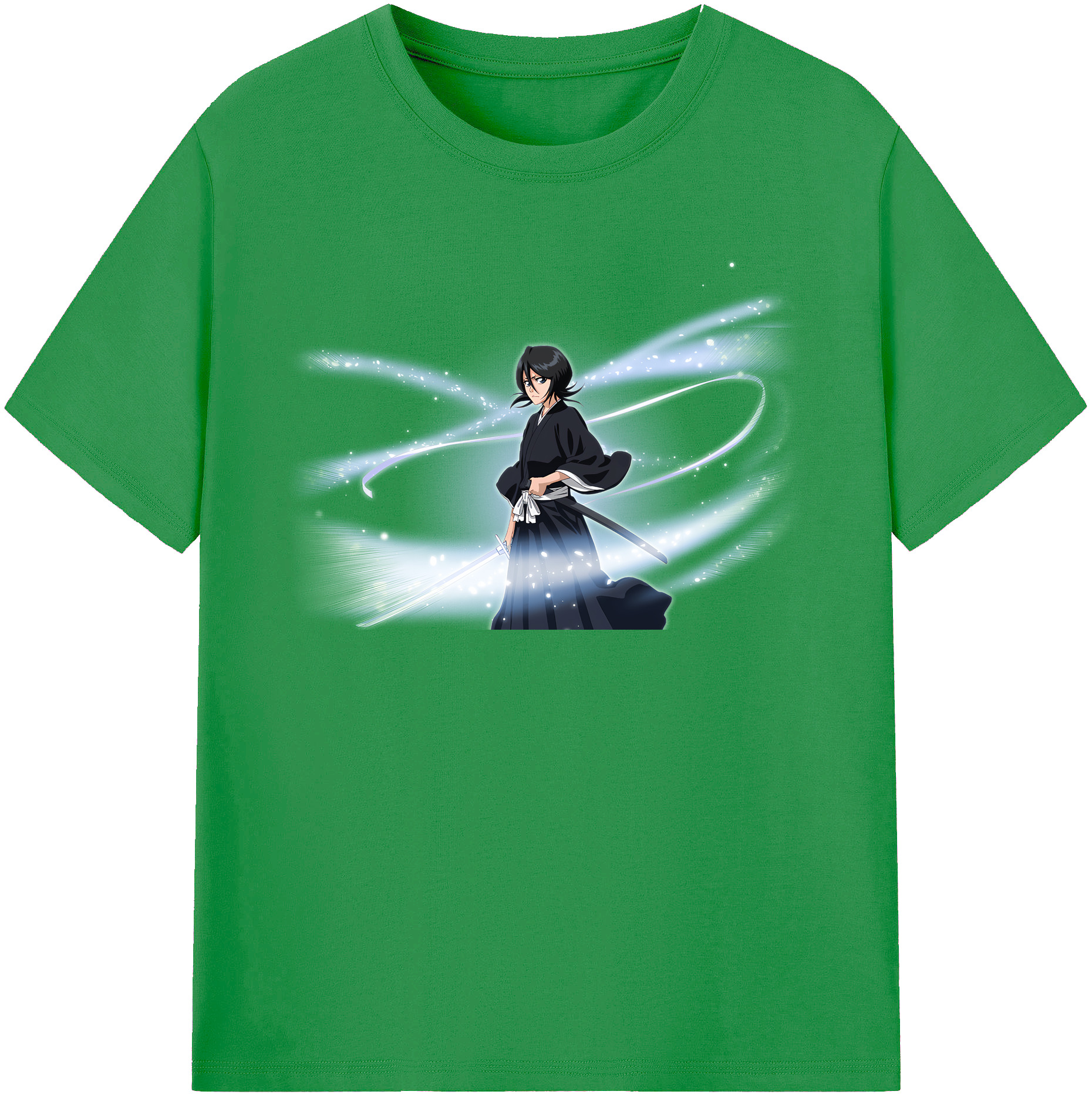（画像用） ブリーチ 朽木ルキア BLEACH Kuchiki Rukia レディースカジュアルプリントTシャツ（綿100％）