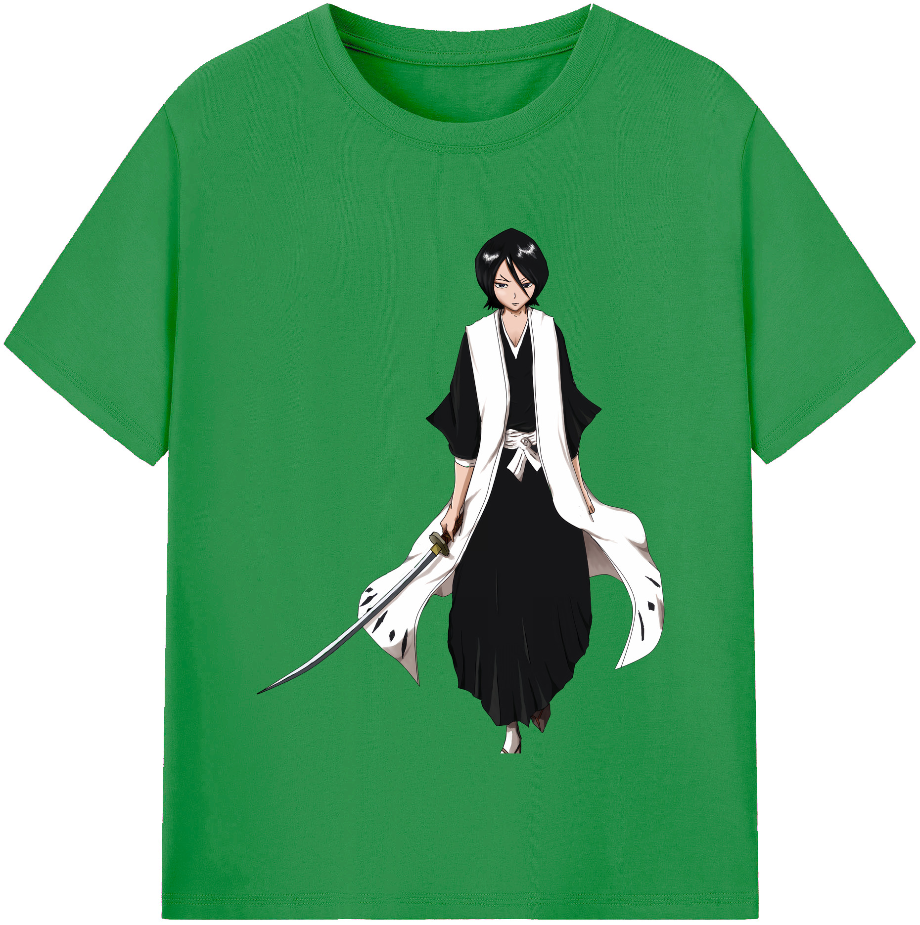 （画像用） ブリーチ 朽木ルキア BLEACH Kuchiki Rukia レディースカジュアルプリントTシャツ（綿100％）