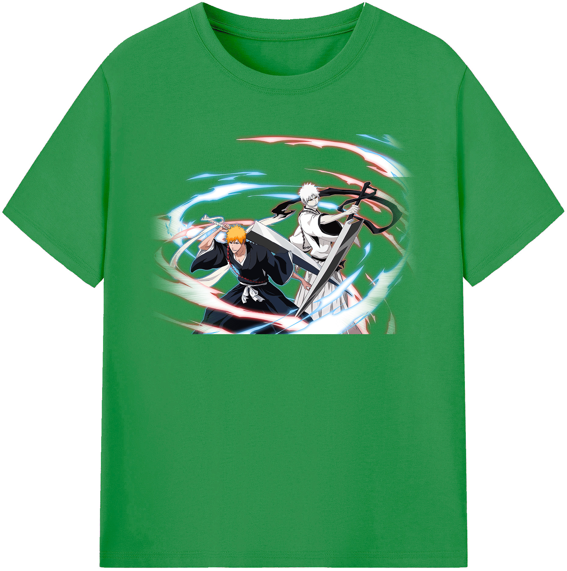 （画像用） ブリーチ 黒崎一護（くろさき いちご）BLEACH Kurosaki Ichigo レディースカジュアルプリントTシャツ（綿100％）