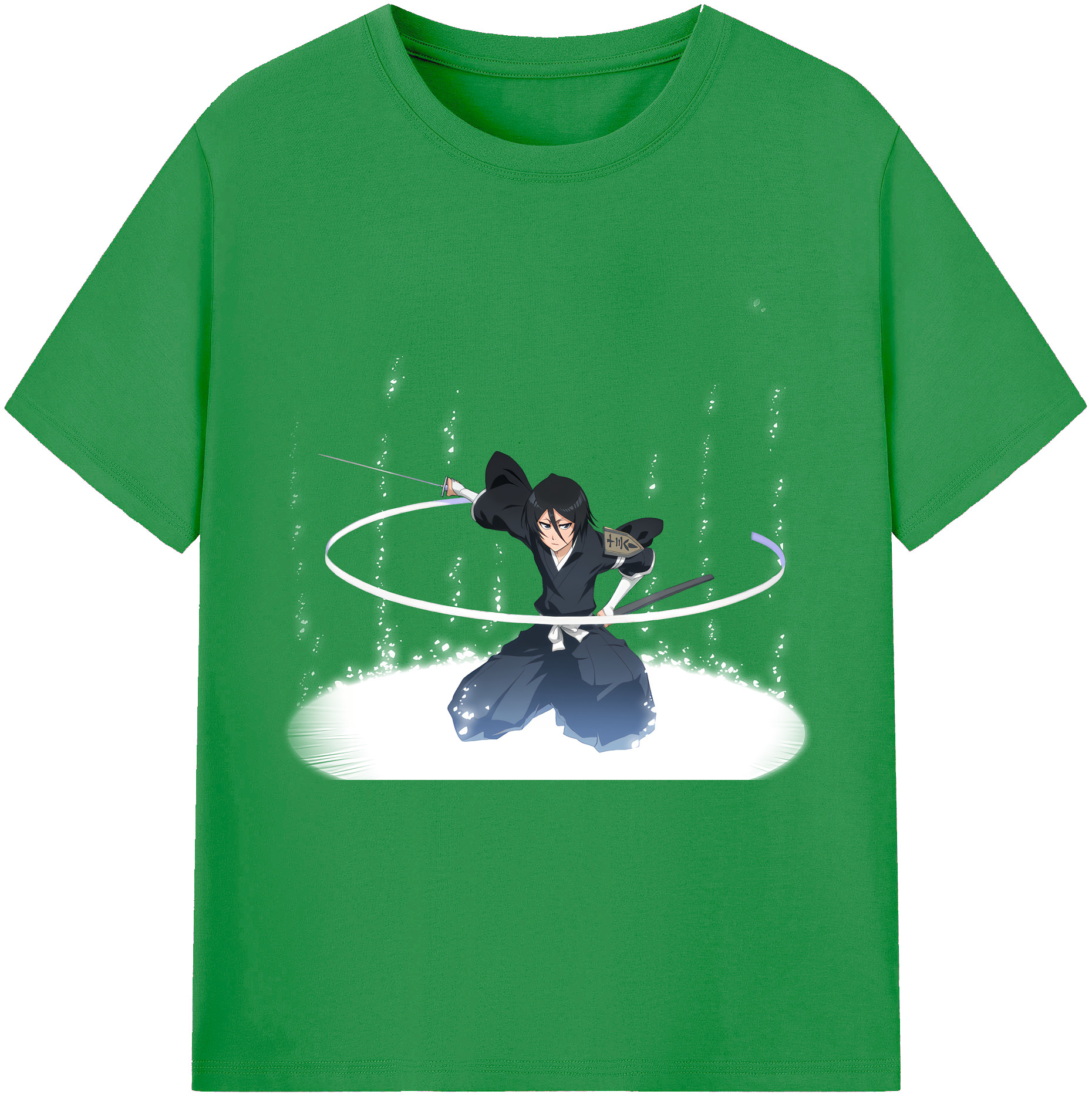 （画像用） ブリーチ 朽木ルキア BLEACH Kuchiki Rukia レディースカジュアルプリントTシャツ（綿100％）