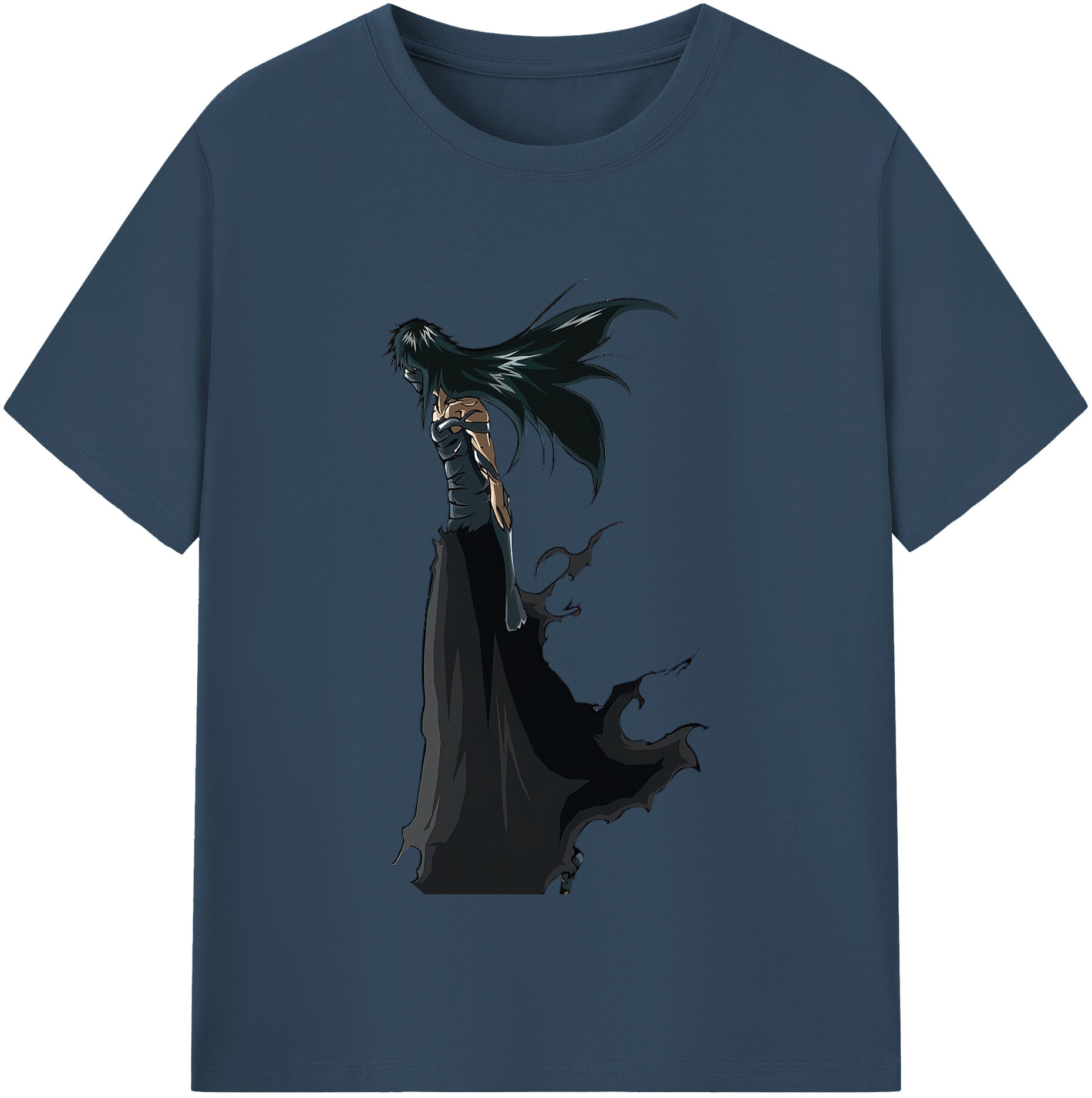 （画像用） ブリーチ 黒崎一護（くろさき いちご）BLEACH Kurosaki Ichigo レディースカジュアルプリントTシャツ（綿100％）
