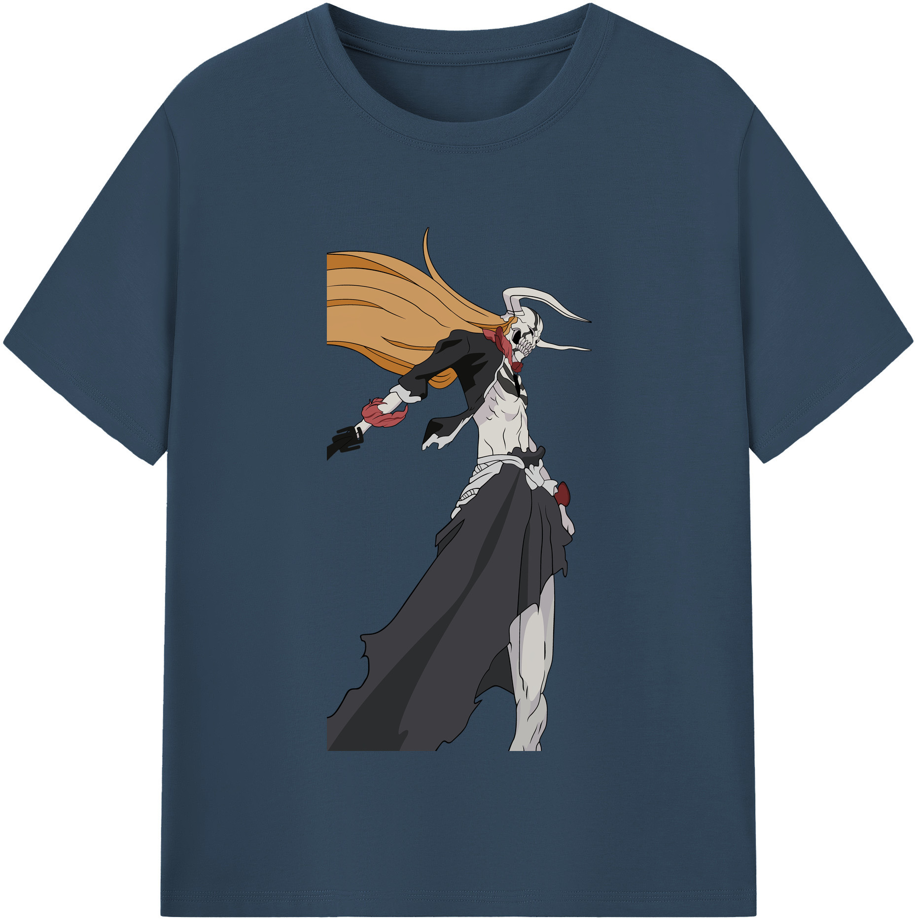 （画像用） ブリーチ 黒崎一護（くろさき いちご）BLEACH Kurosaki Ichigo レディースカジュアルプリントTシャツ（綿100％）