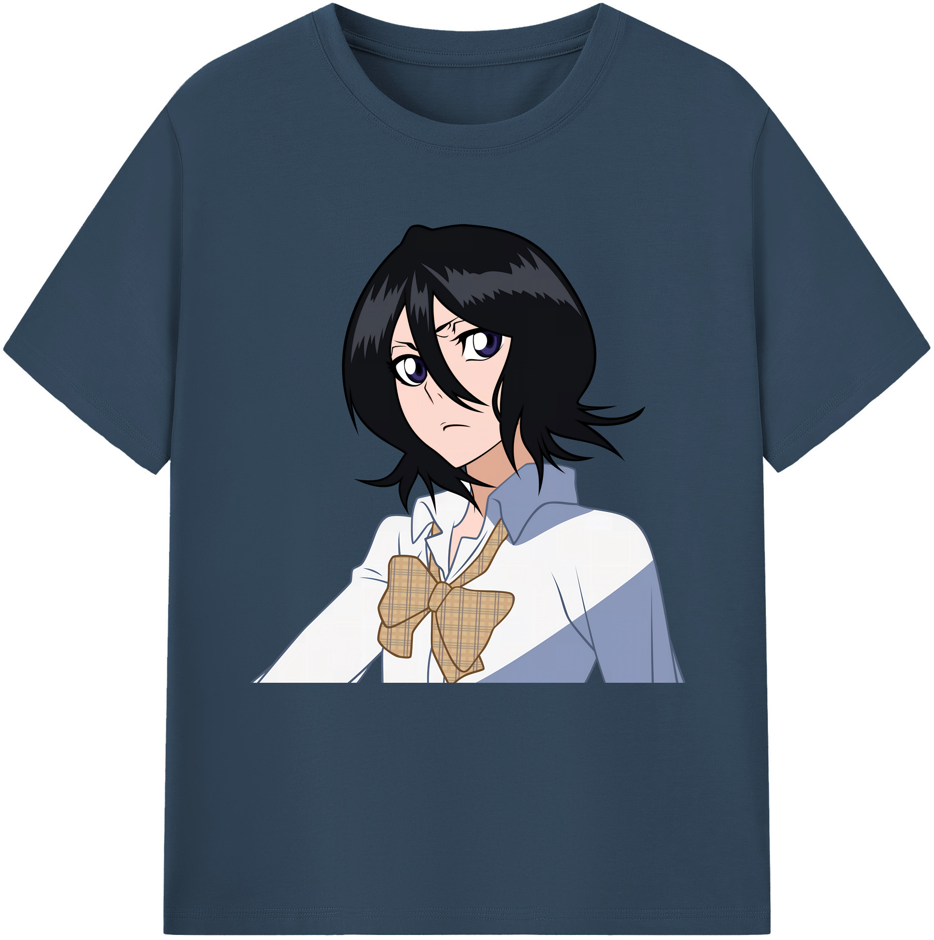 （画像用） ブリーチ 朽木ルキア BLEACH Kuchiki Rukia レディースカジュアルプリントTシャツ（綿100％）
