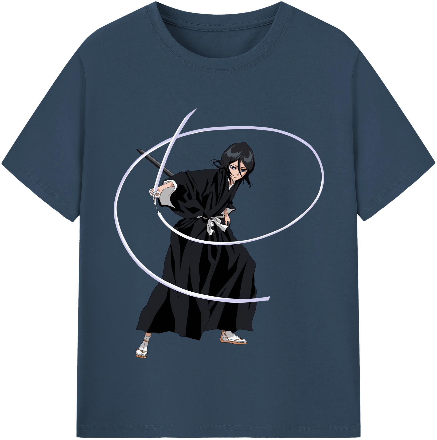（画像用） ブリーチ 朽木ルキア BLEACH Kuchiki Rukia レディースカジュアルプリントTシャツ（綿100％）