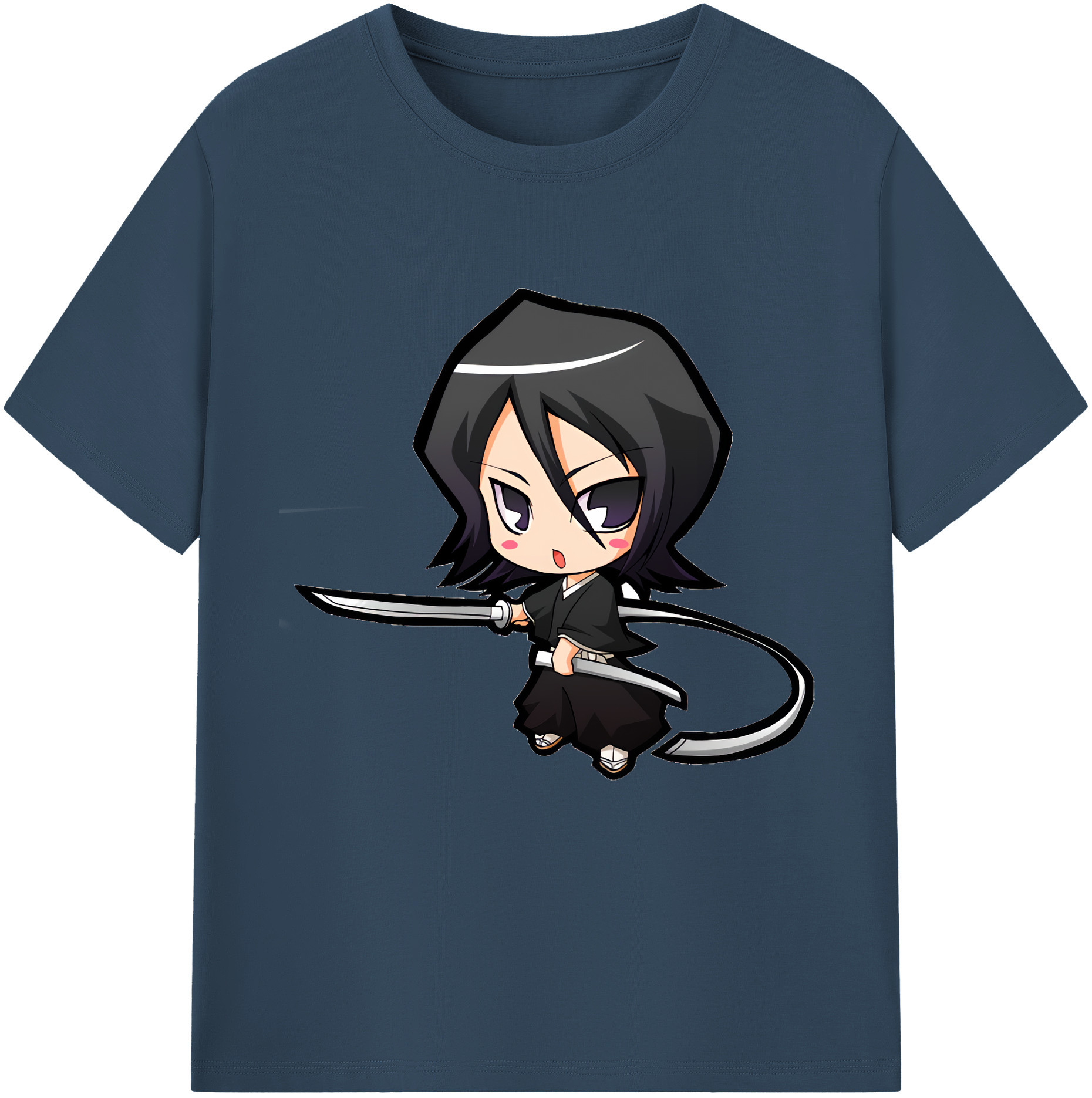 （画像用） ブリーチ 朽木ルキア BLEACH Kuchiki Rukia レディースカジュアルプリントTシャツ（綿100％）