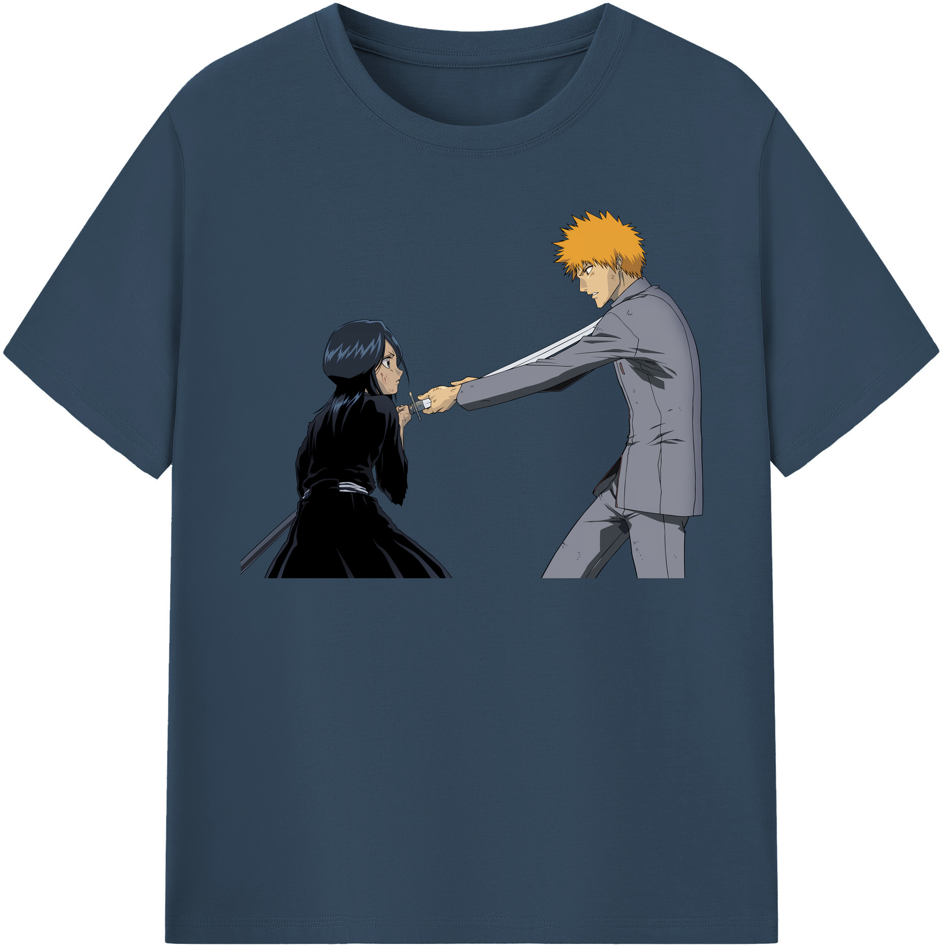 （画像用） ブリーチ 朽木ルキア BLEACH Kuchiki Rukia レディースカジュアルプリントTシャツ（綿100％）