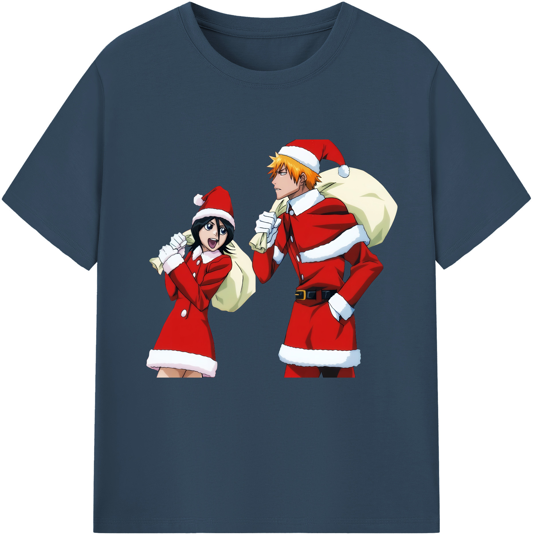 （画像用） ブリーチ 朽木ルキア BLEACH Kuchiki Rukia レディースカジュアルプリントTシャツ（綿100％）