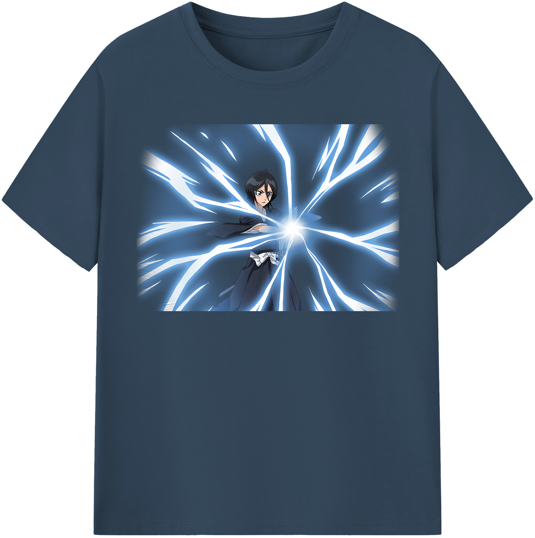 （画像用） ブリーチ 朽木ルキア BLEACH Kuchiki Rukia レディースカジュアルプリントTシャツ（綿100％）