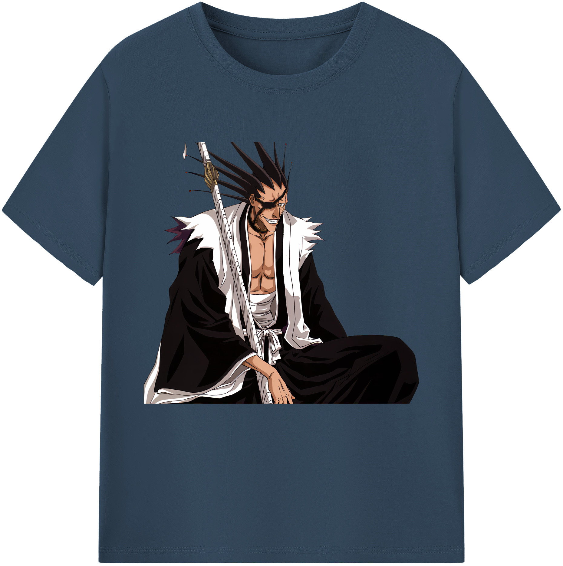 （画像用） ブリーチ ざらき けんぱち BLEACH Zaraki Kenpachi レディースカジュアルプリントTシャツ（綿100％）