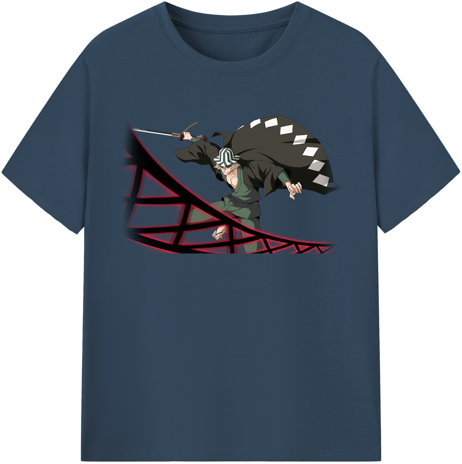 （画像用） "ブリーチ 浦原 喜助（うらはら きすけ） BLEACH Urahara Kisuke " レディースカジュアルプリントTシャツ（綿100％）