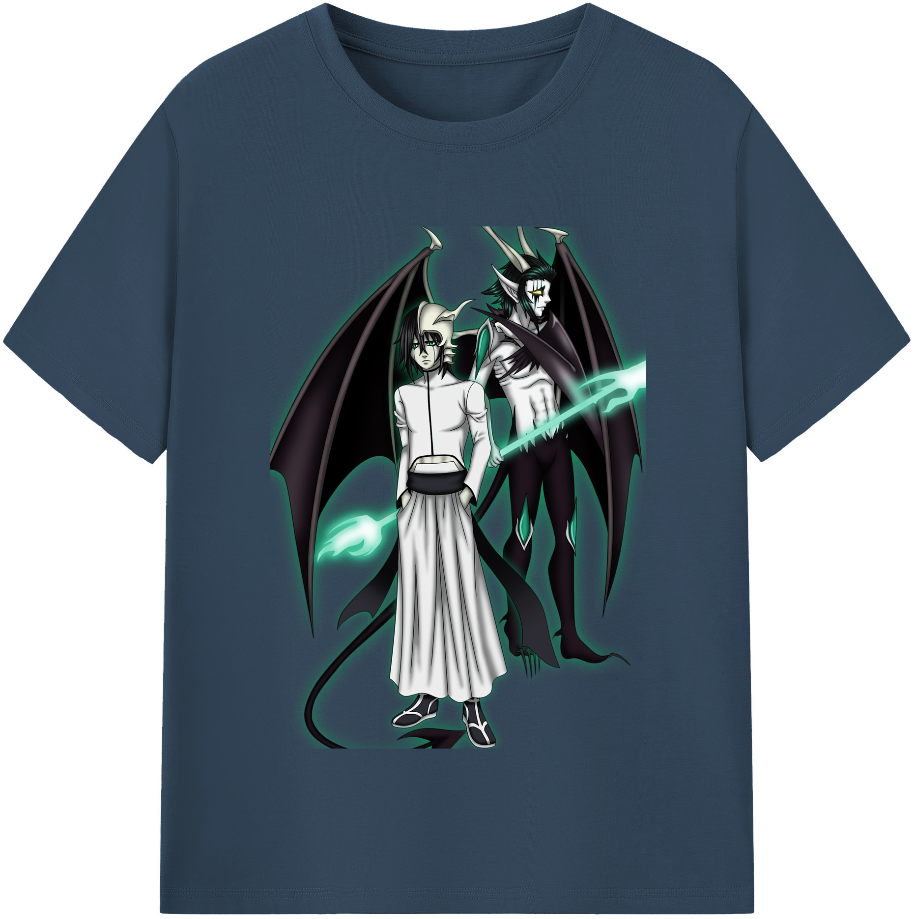 （画像用） ブリーチ ウルキオラ·シファー BLEACH Ulquiorra cifer レディースカジュアルプリントTシャツ（綿100％）