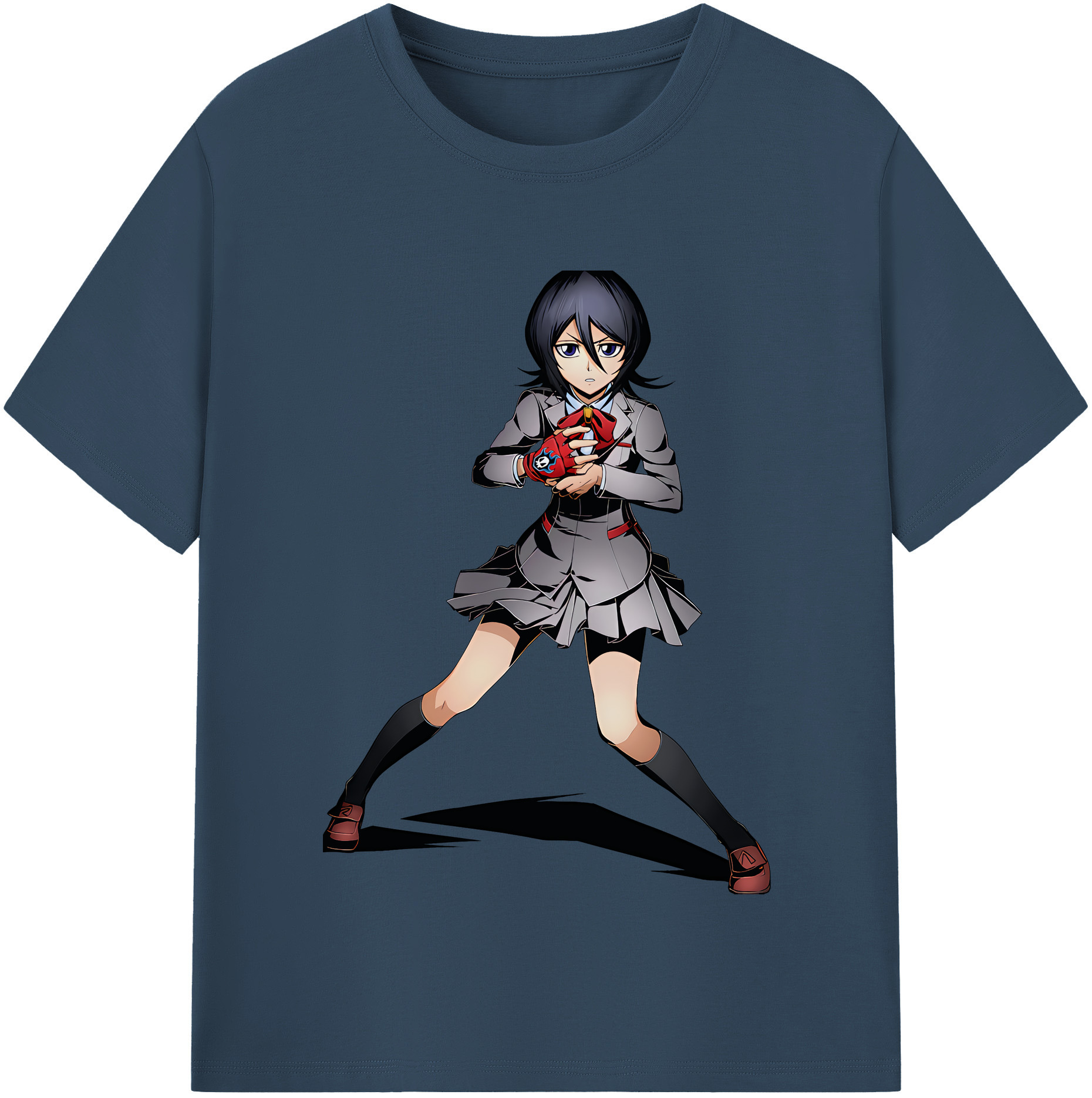 （画像用） ブリーチ 朽木ルキア BLEACH Kuchiki Rukia レディースカジュアルプリントTシャツ（綿100％）